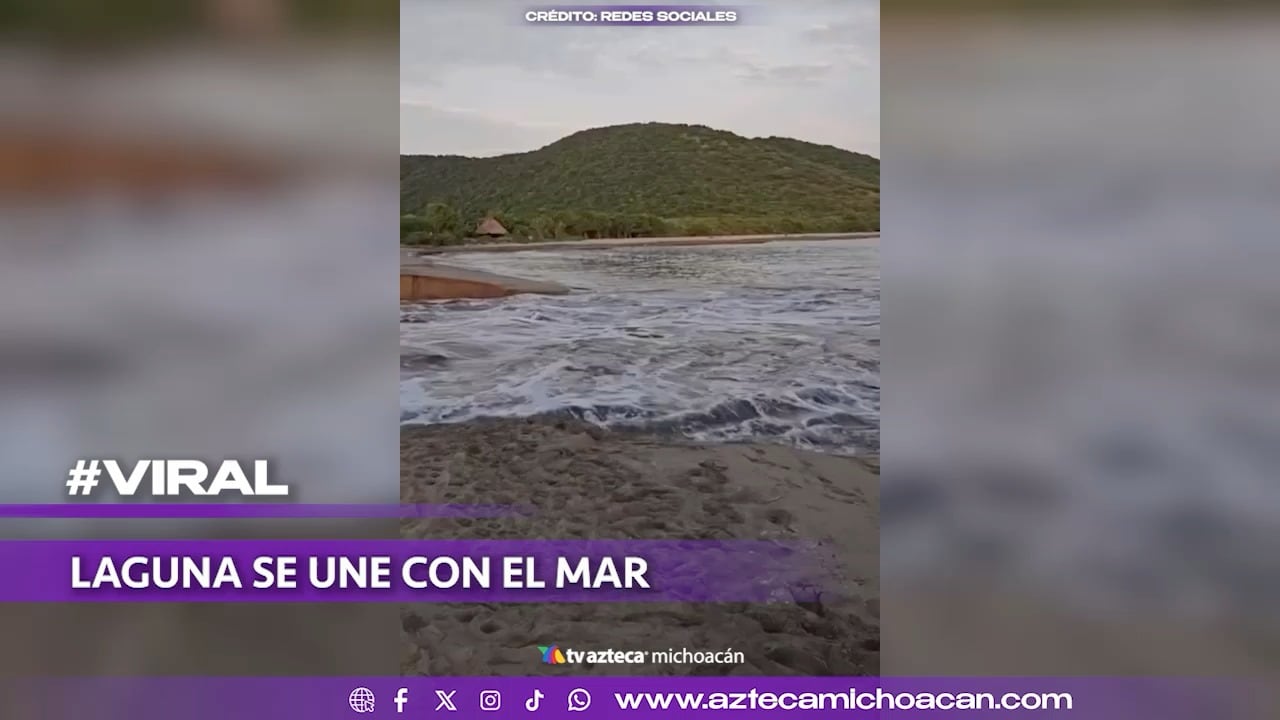 #VIDEO: Cuerpos de agua se unen y regalando un bello paisaje.