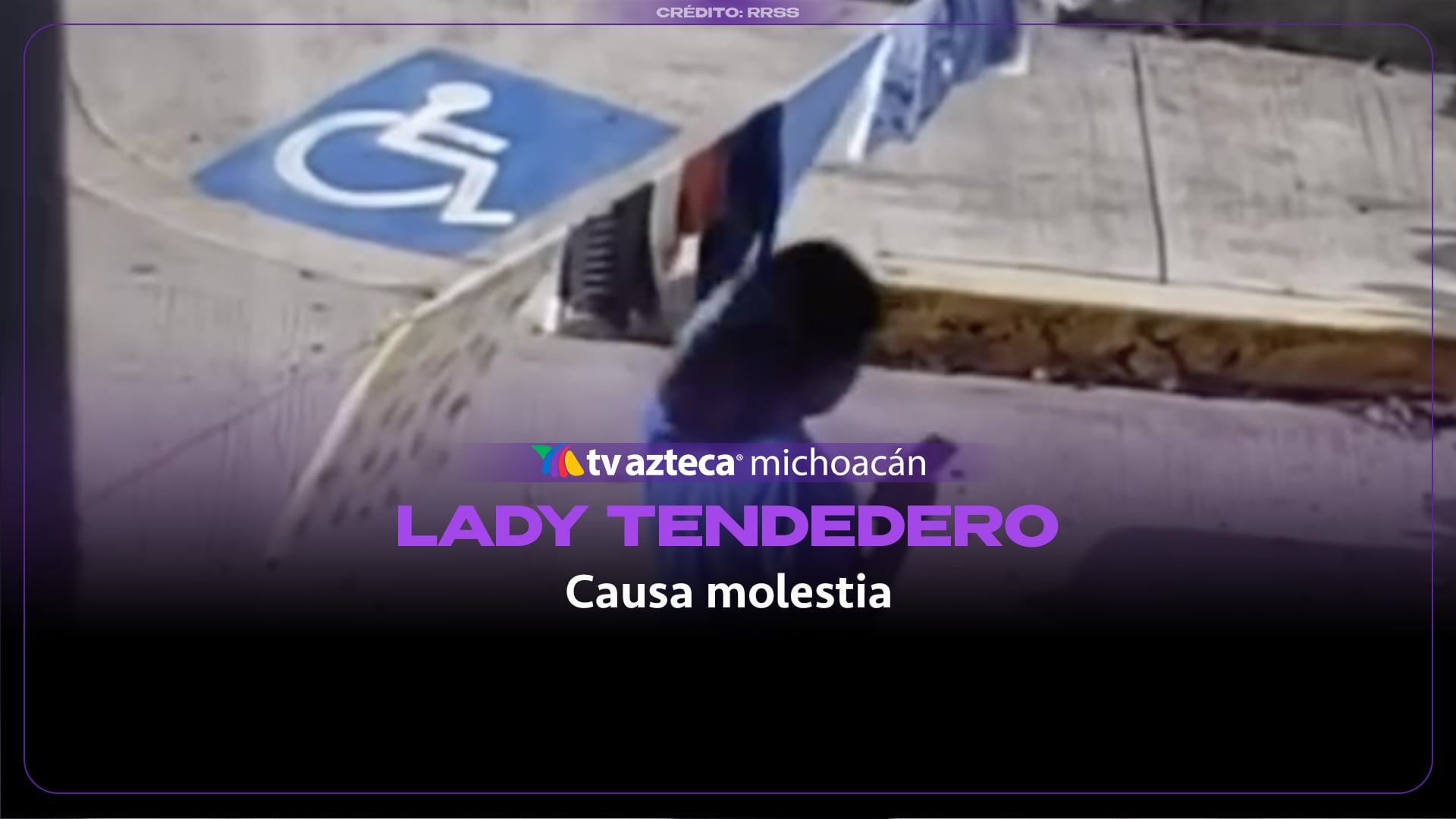 #VIDEO: LadyTendedero desata críticas por colocar un tendedero en estacionamiento