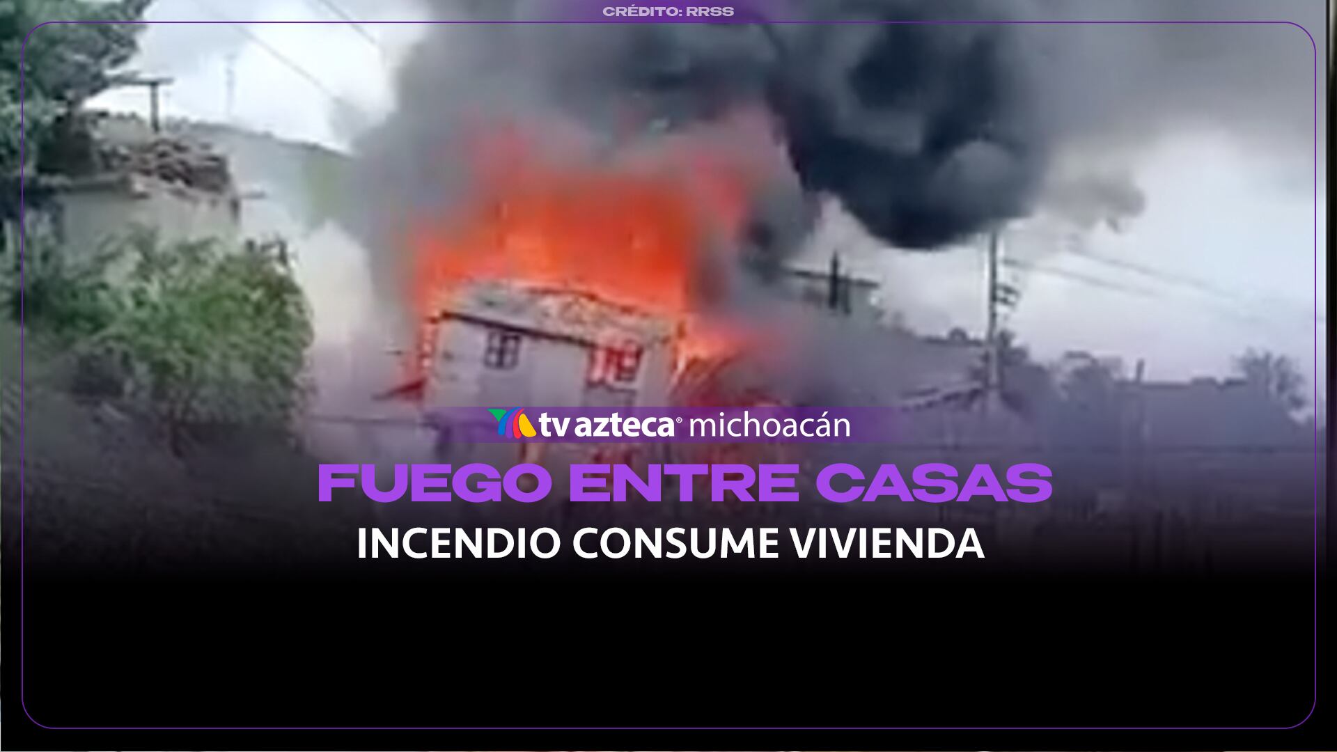 Incendio se extiende entre varias viviendas y provoca momentos de tensión