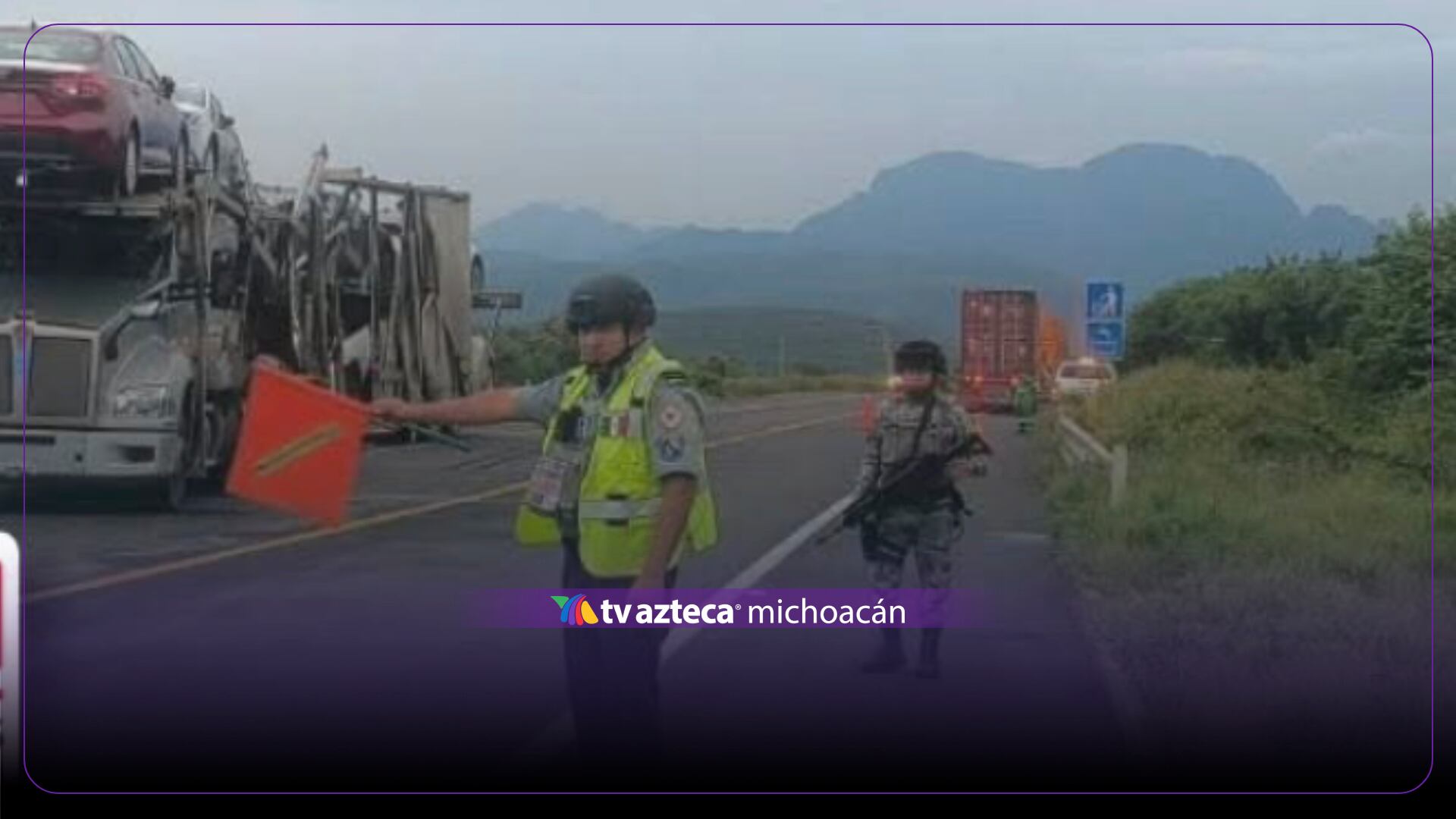 Accidente vial se registra en la Autopista de Michoacán