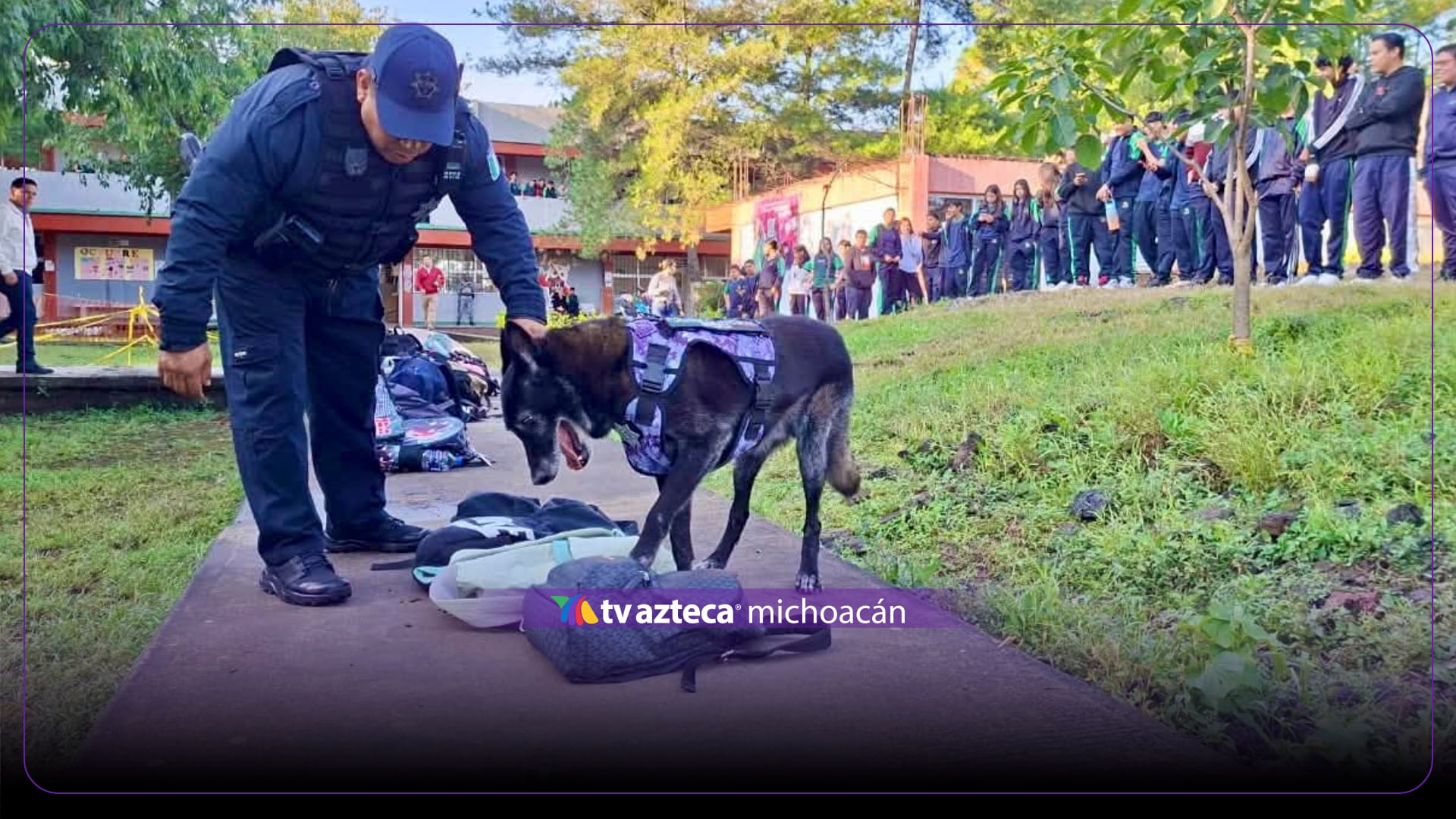 “Amenaza” en baños de Cecytem de Michoacán desata operación mochila 