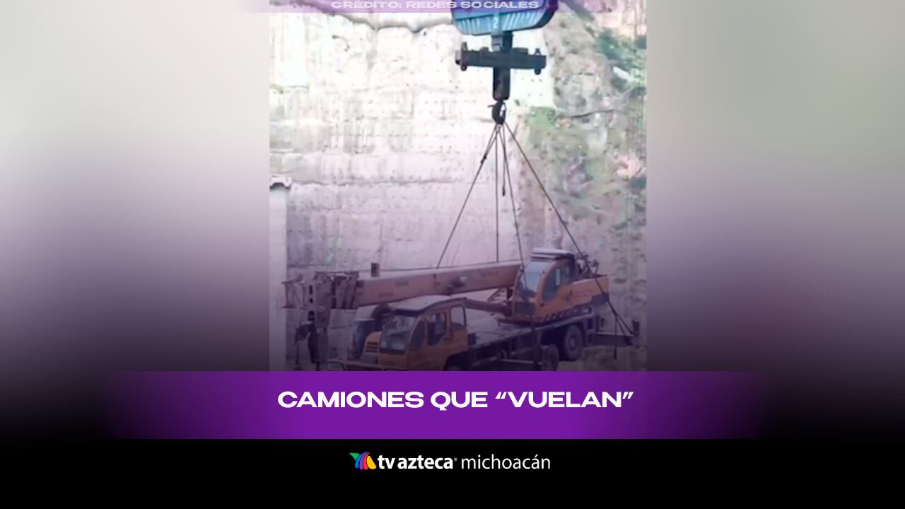 #VIDEO: Camiones “vuelan” sobre las montañas con increíble sistema de transporte