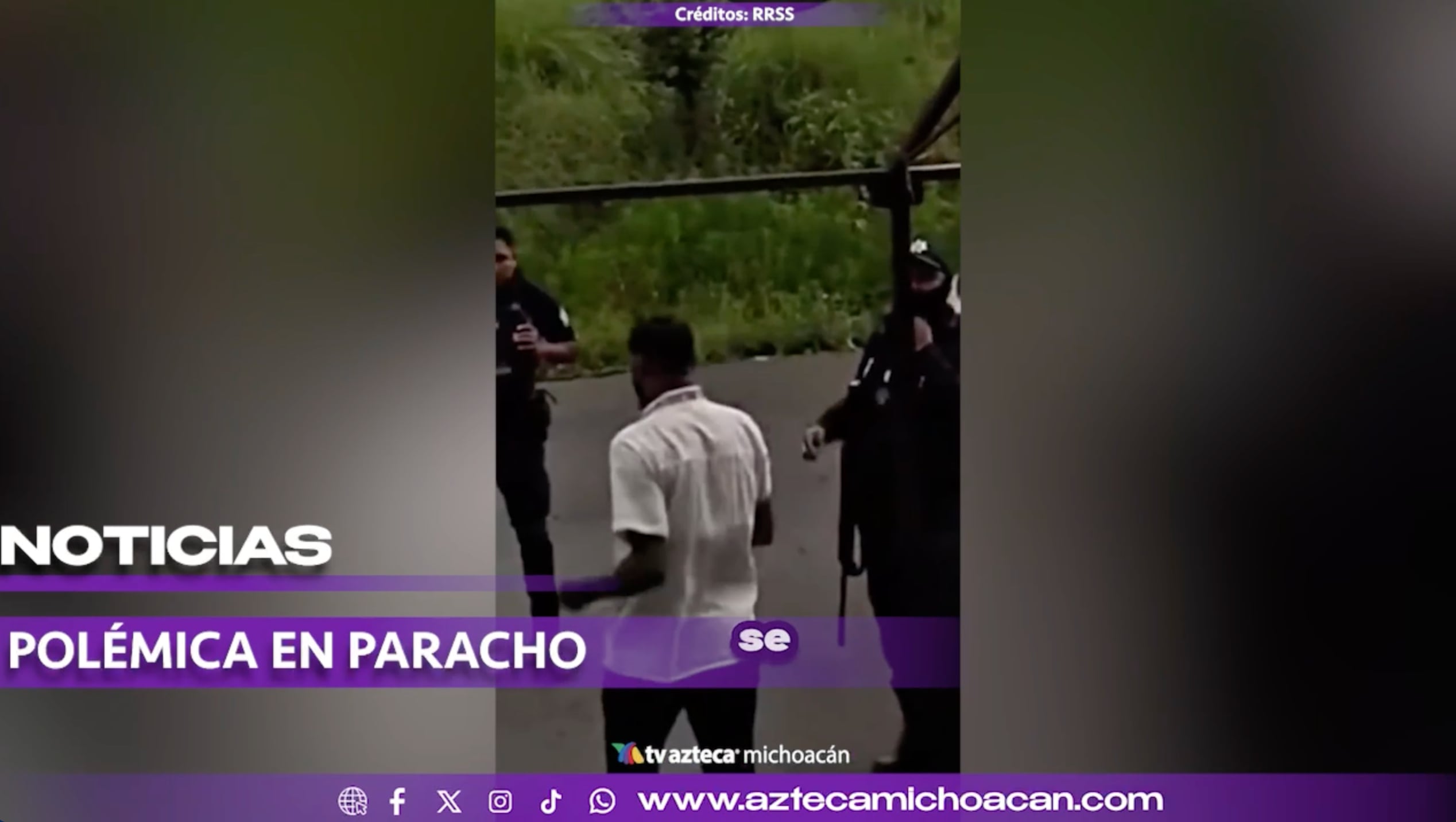 #VIDEO: Denuncian presunta intimidación policial y señalan a hijo de alcalde de Paracho