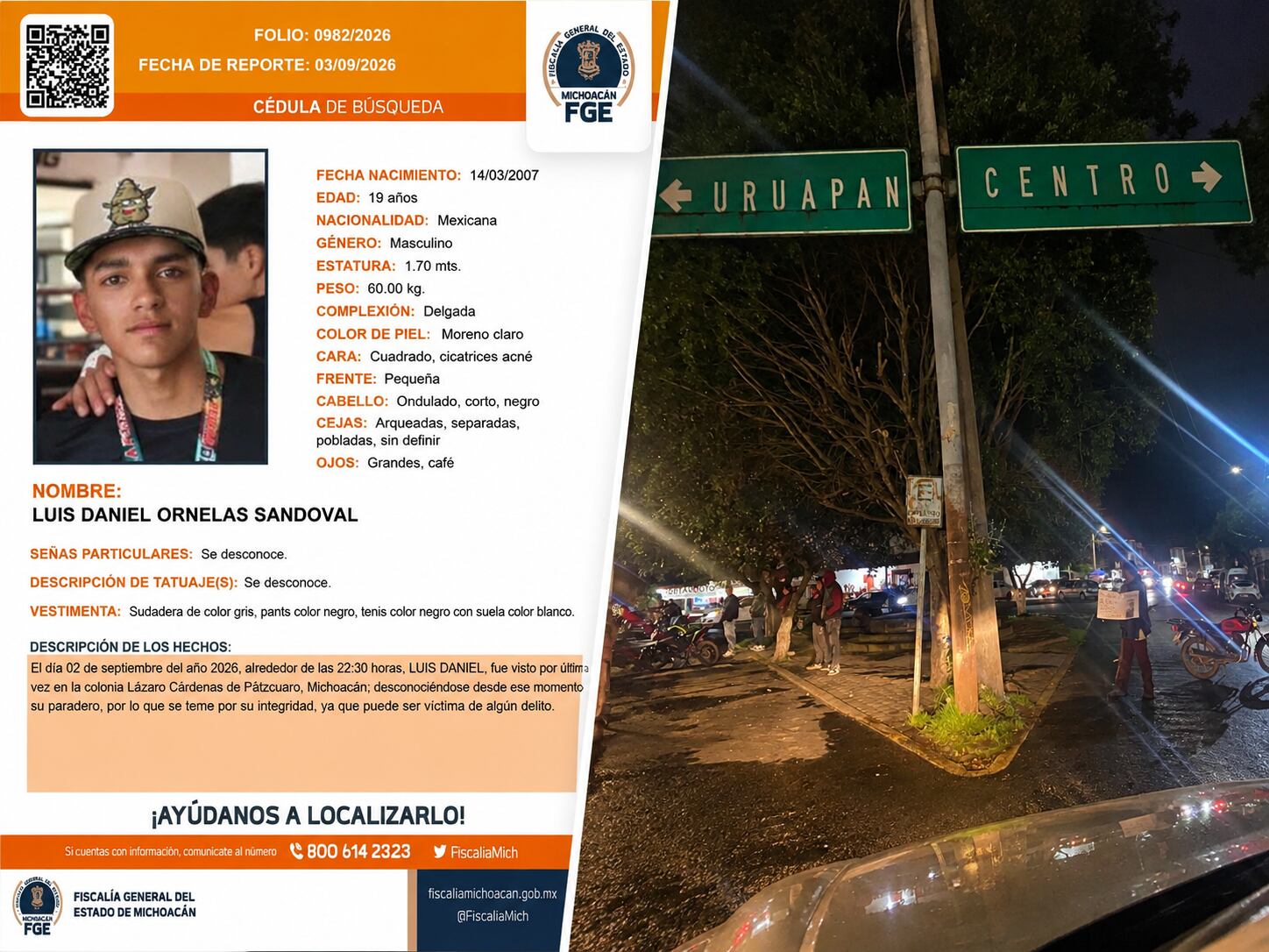 Bloqueo carretero en Michoacán para exigir la aparición de un joven desaparecido
