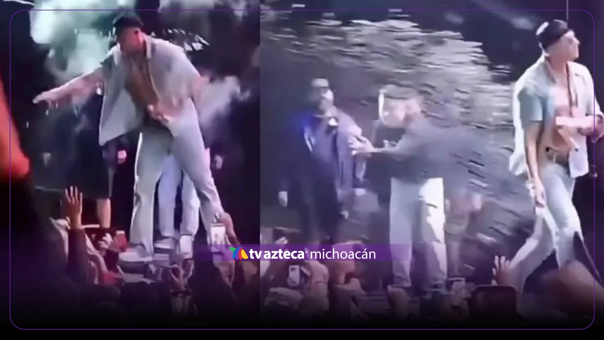 El Bogueto avienta agua al público… ¡pero cuando se la regresan, se enoja!