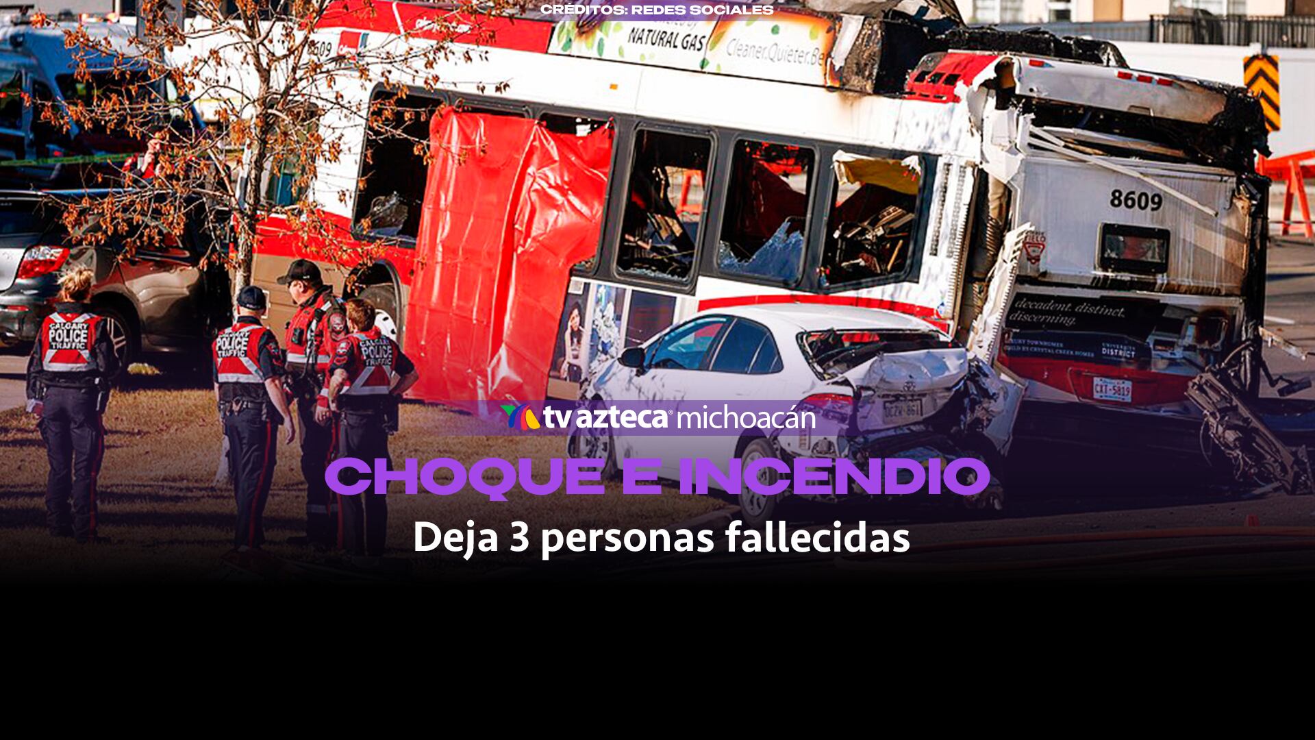 #VIDEO: ¡Tragedia vial! Choque en cadena e incendio de autobuses deja tres muertos.