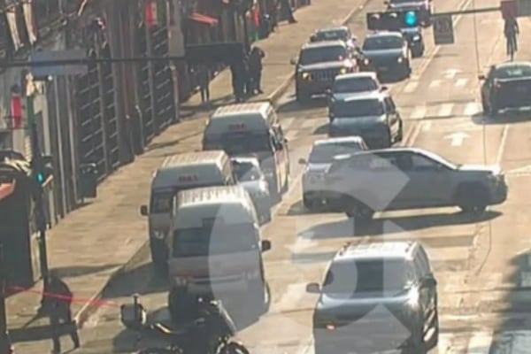 Morelia amanece con cierre vial en pleno Centro Histórico