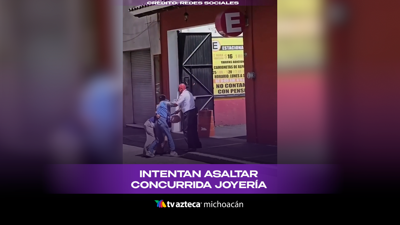#VIDEO: Frustran atraco a mano armada al interior de una joyería.