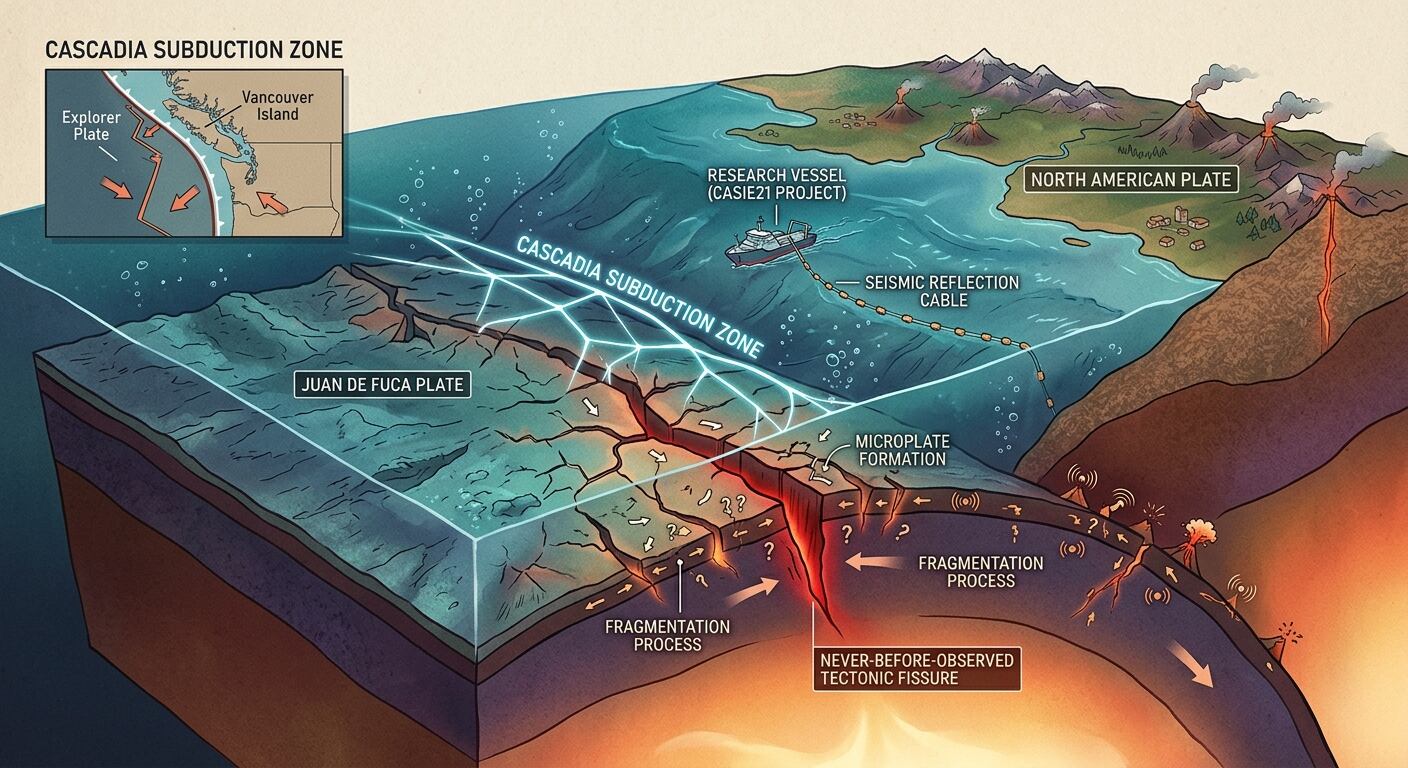 La Tierra comienza a fragmentarse bajo el Pacífico: científicos detectan un fenómeno tectónico nunca antes observado