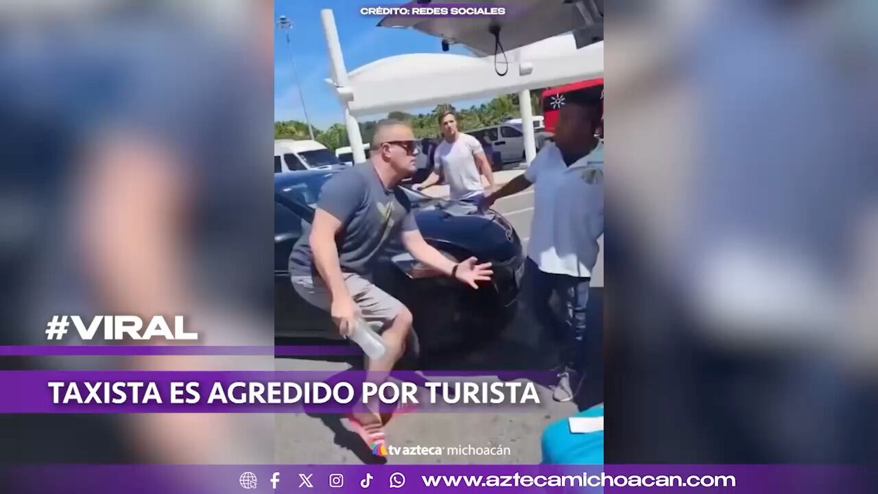 #VIDEO: Turista agrede a un chofer de transporte y este se defiende