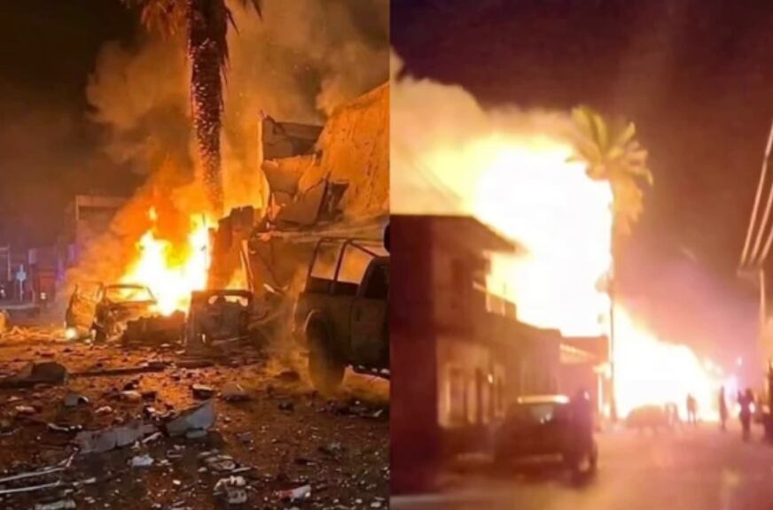 Suspenden clases tras explosión de coche bomba en México