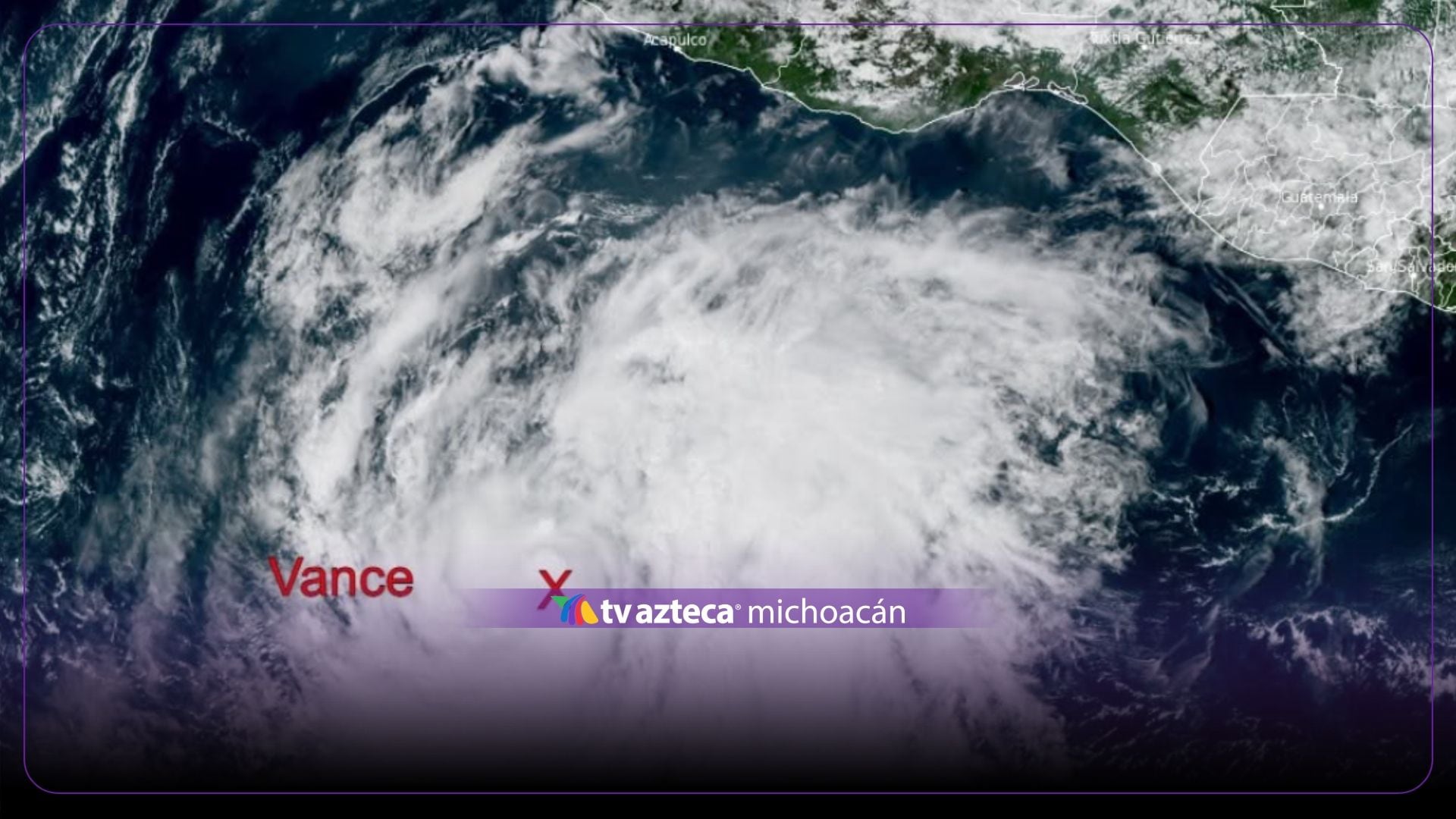 Tormenta tropical Vance se fortalece en el Pacífico; ¿cómo impactará a Michoacán?