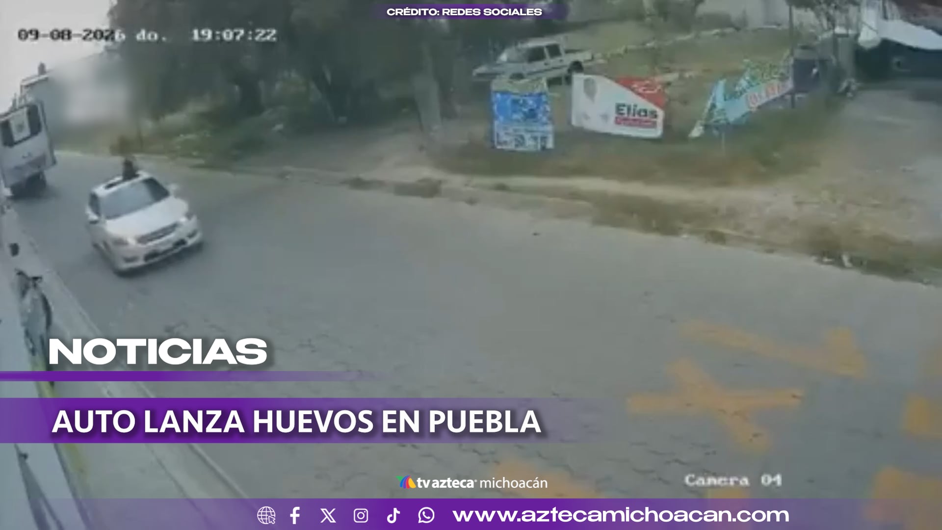 #VIDEO: Denuncian a sujetos que lanzan huevos a peatones y casas.