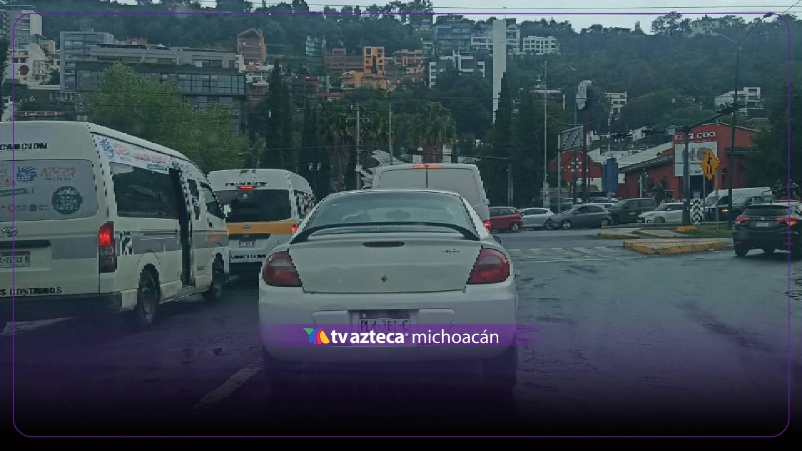 ¡Precaución! Semáforo descompuesto complica el tráfico en Camelinas y Ventura Puente