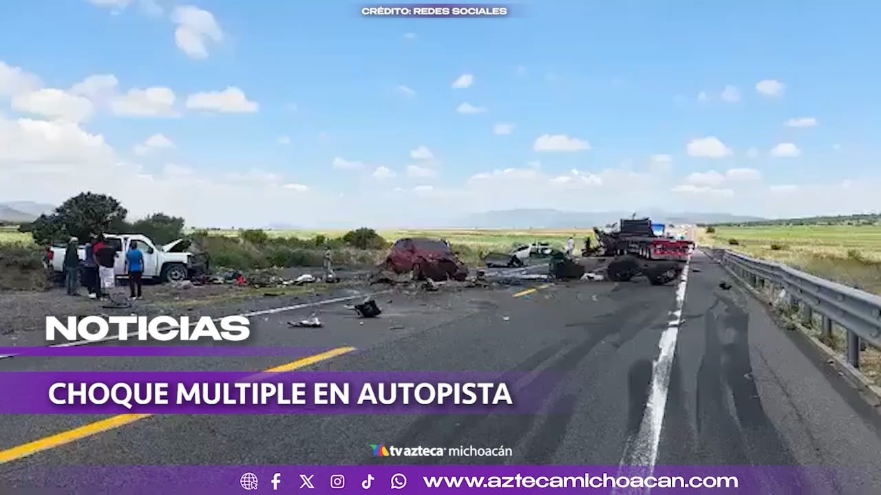 #VIDEO: Fuerte accidente de trailer y camionetas deja un muerto.