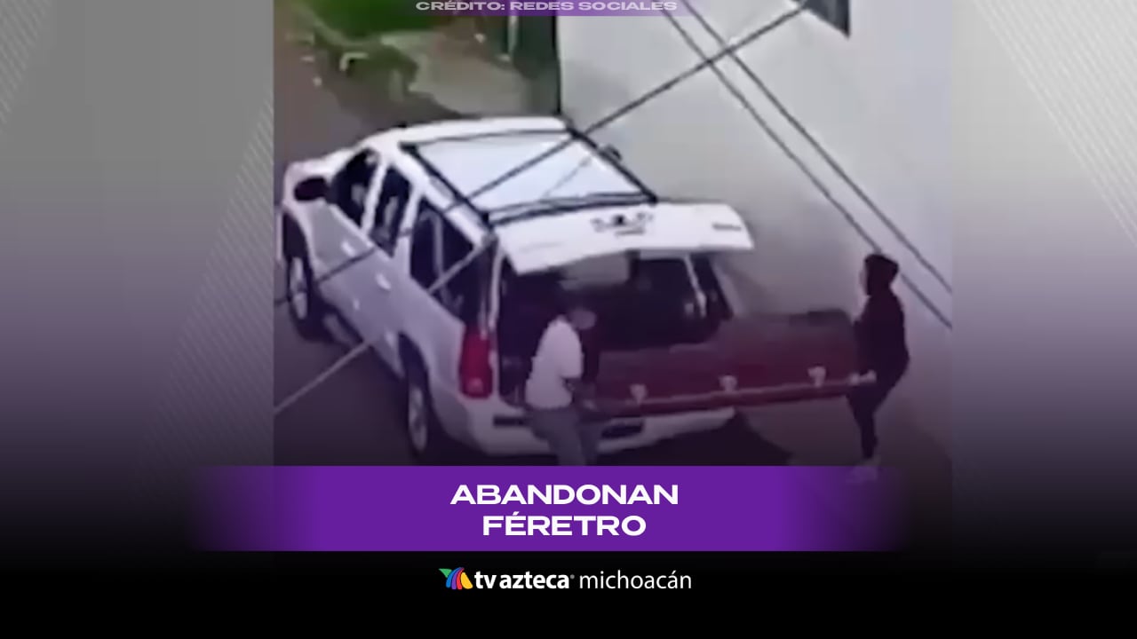 Investigan hallazgo de un féretro con un cuerpo en Uruapan.