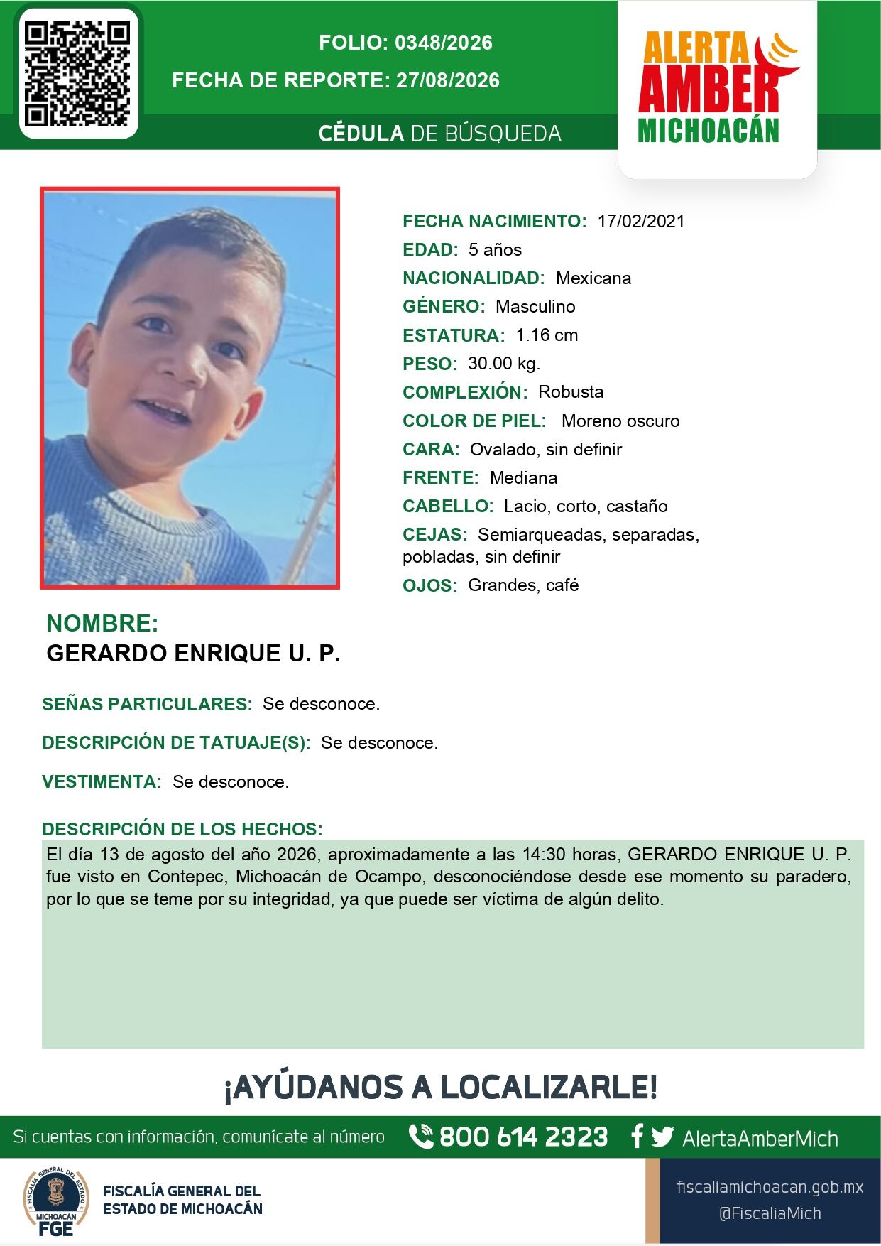 Niños desaparecidos