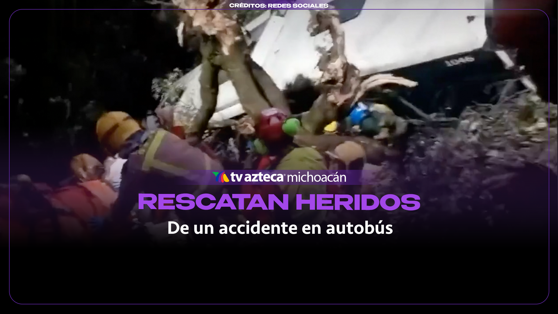 #VIDEO: Autobús cae a un barranco de 20 metros y deja casi 90 heridos.