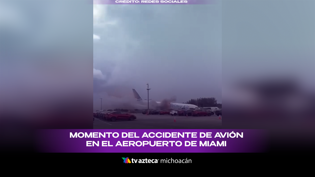 #VIDEO: Momento exacto en que avión choca en el Aeropuerto de Miami.