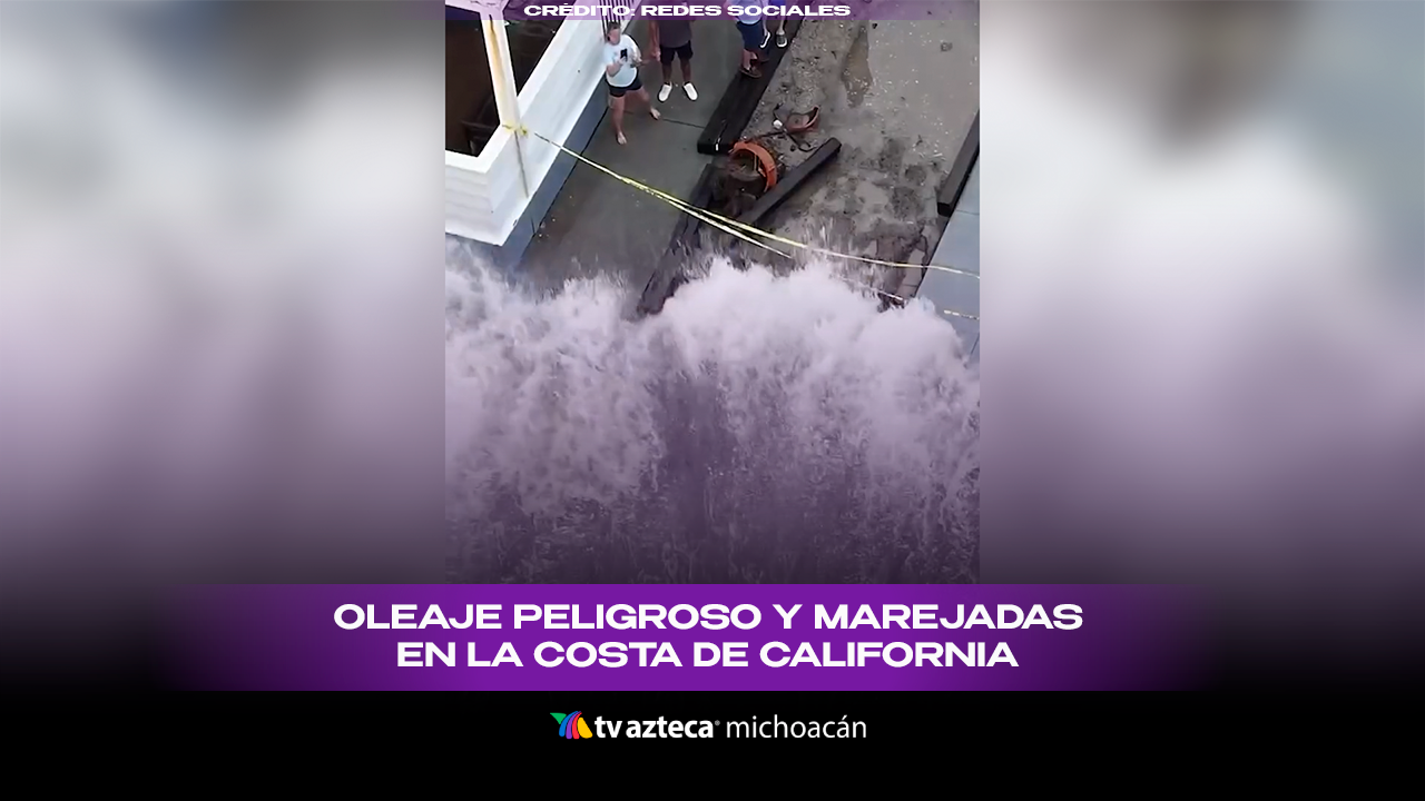 #VIDEO: Olas del huracán Marie inundan las costas de California.
