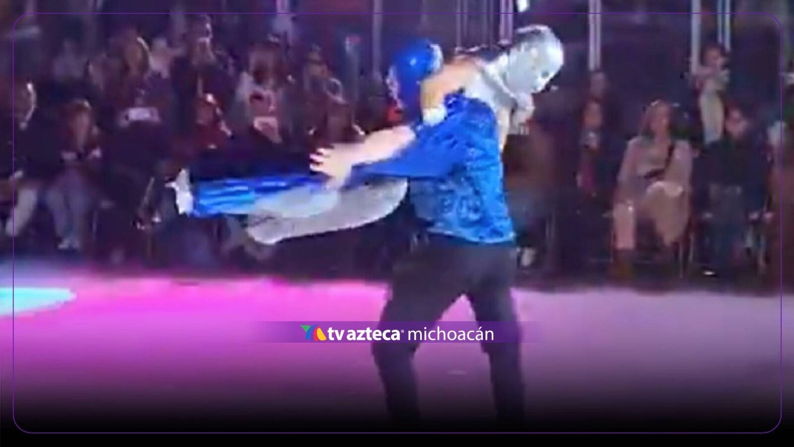 Donovan Carrillo lleva la lucha libre al hielo con una rutina inspirada en El Santo y Blue Demon
