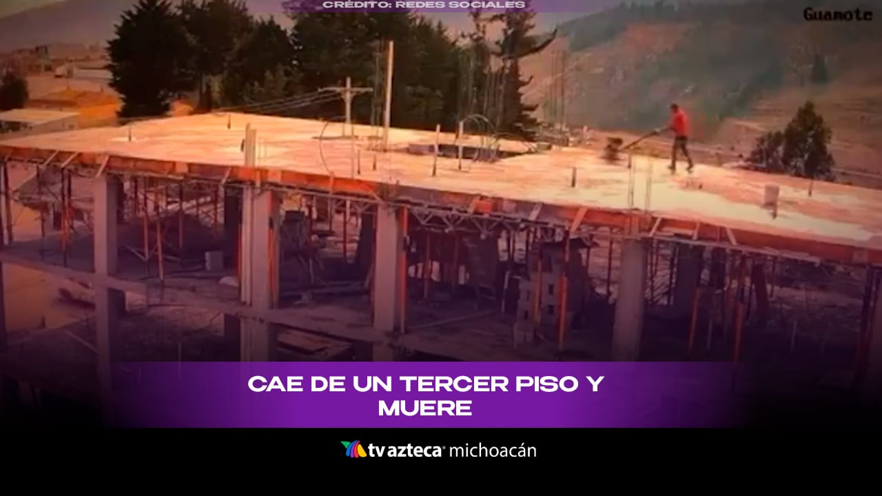 Trabajador mu3r3 tras caer desde el tercer piso de una construcción