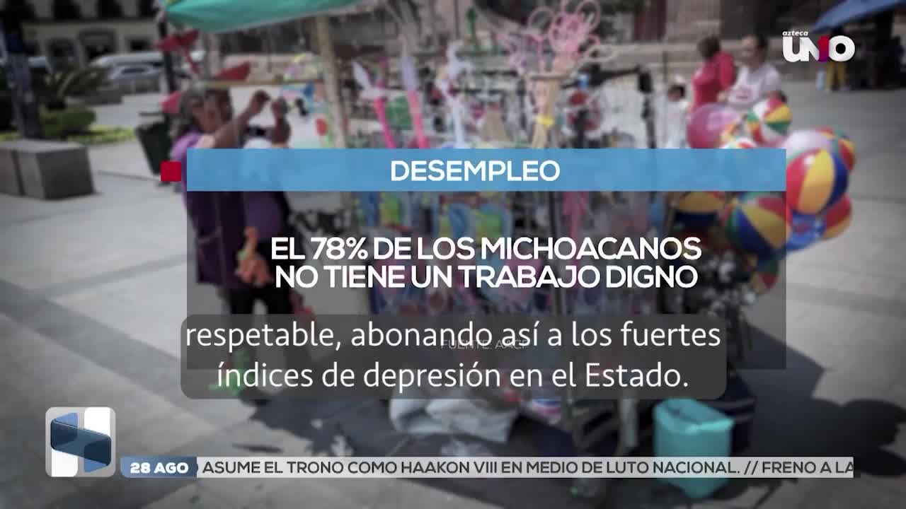 64.1% de los michoacanos trabaja en la informalidad; ciudadanos reclaman falta de resultados al gobierno estatal