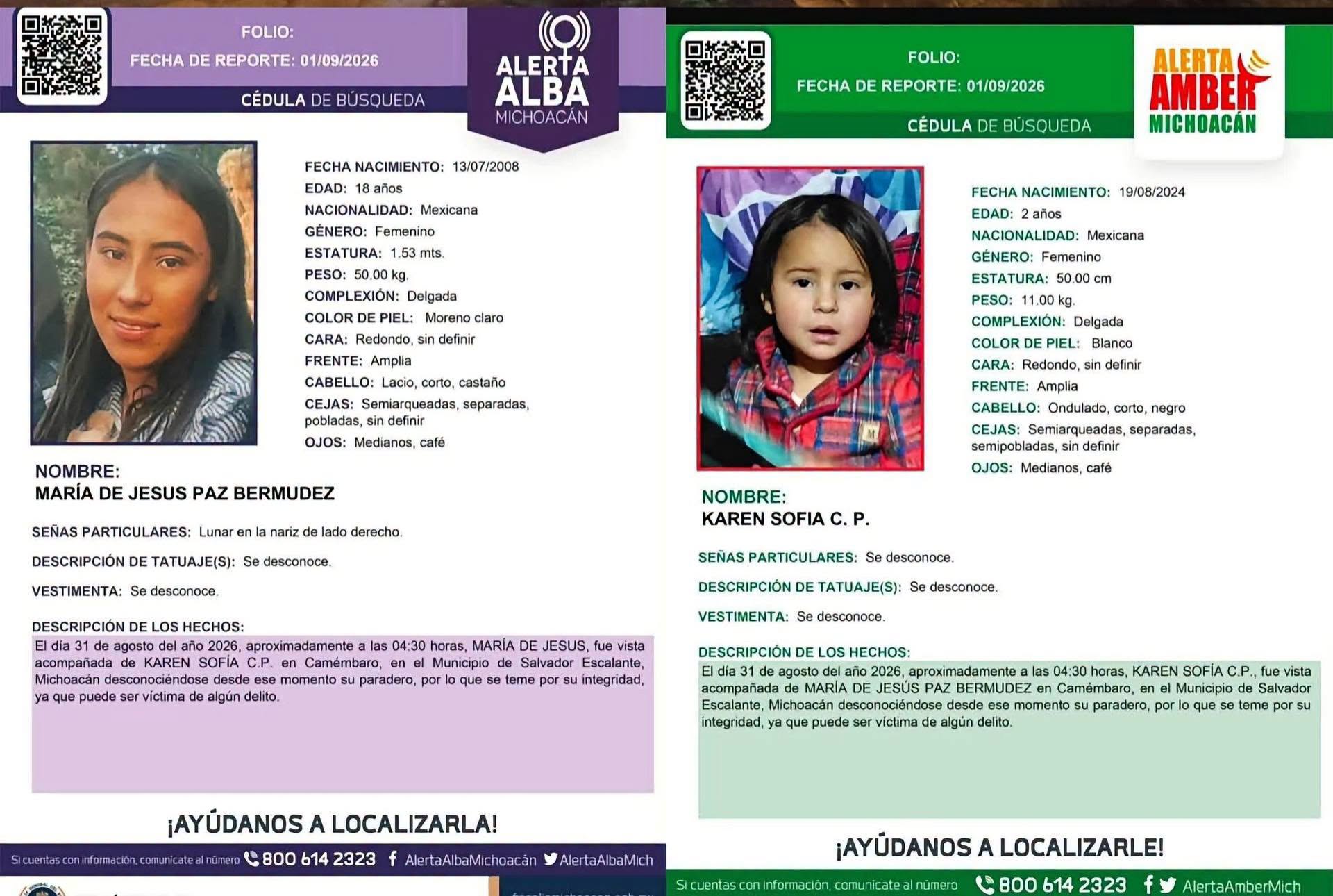 Desaparición de madre e hija provoca bloqueo carretero en Michoacán; exigen su localización