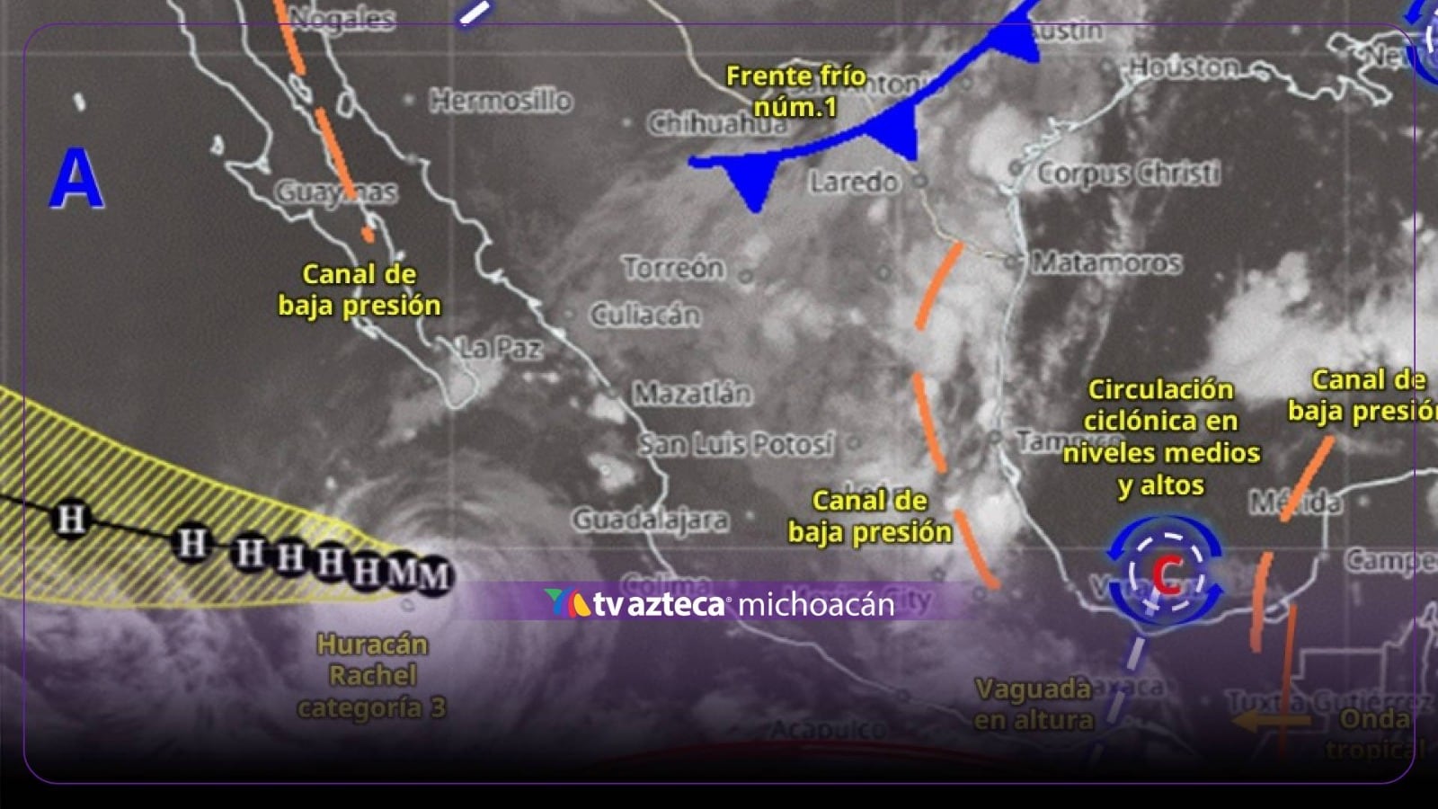 Frente Frío en México: estados con lluvias intensas y ¿afectará a Michoacán hoy 2 de octubre?