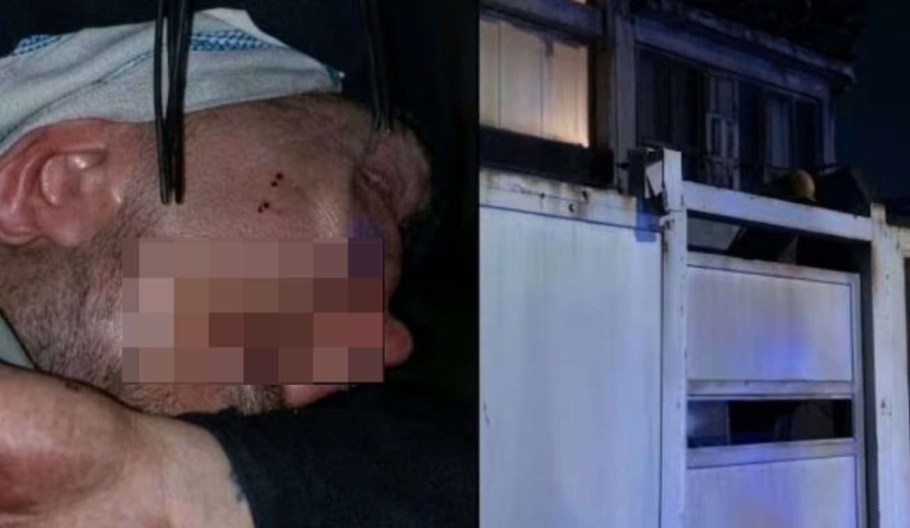 Presunto ladrón queda atrapado en portón tras intentar robar una casa