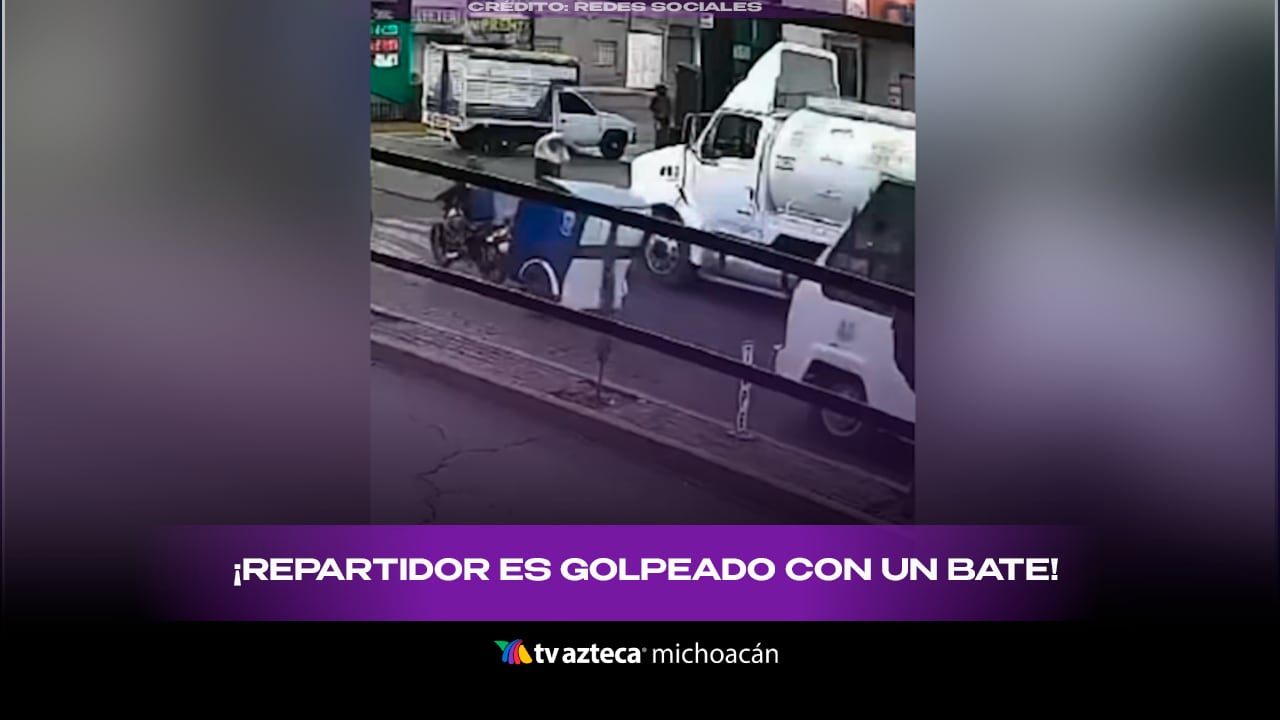 #VIDEO: Repartidor queda grave tras agresión durante altercado vial