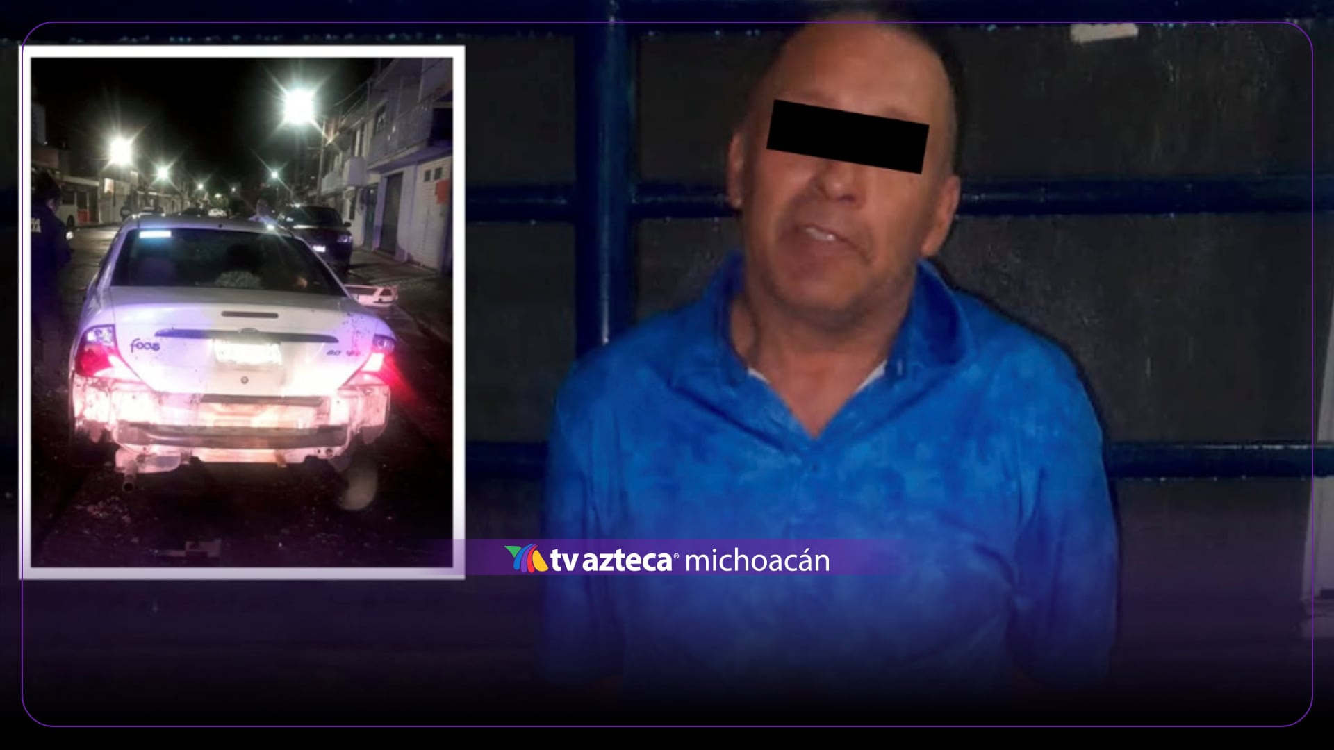 Hombre destrozada auto en la Adolfo Mateos de Morelia
