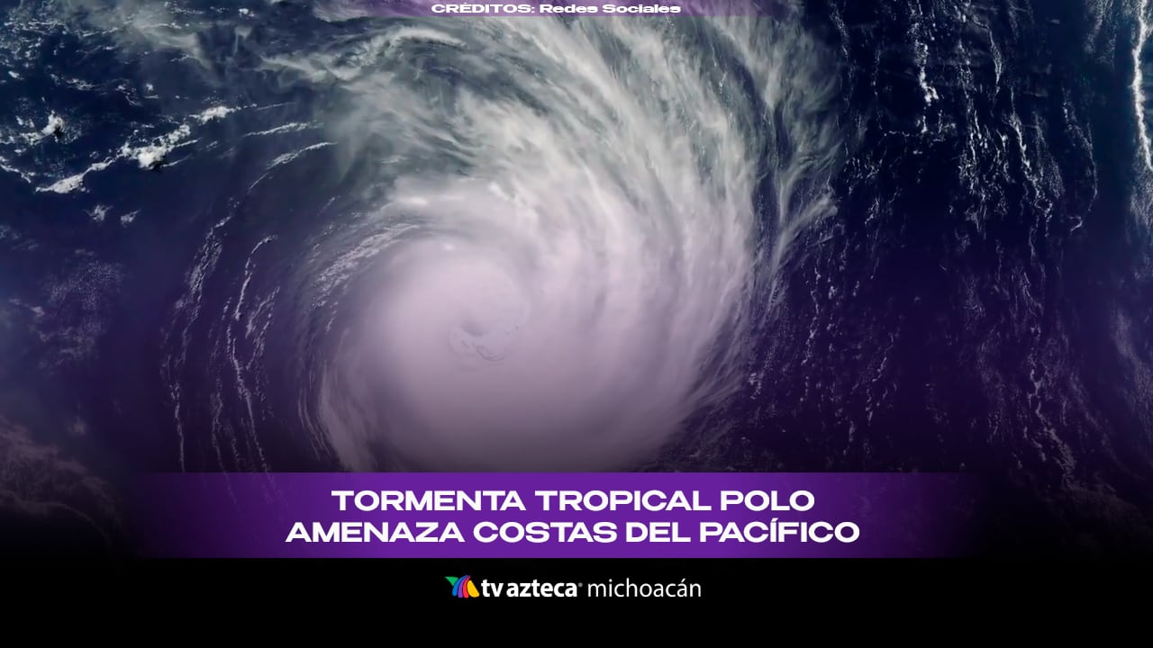 #VIDEO: Tormenta tropical Polo provocará intensas lluvias y fuerte oleaje en Michoacán.