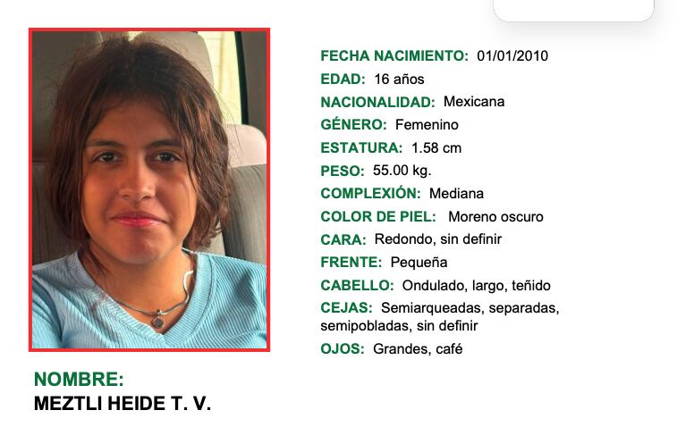 Menor desaparece en la colonia Ventura Puente de Morelia