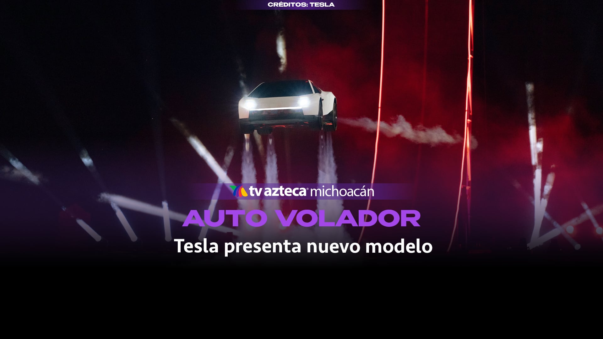 #VIDEO: ¡Tecnología futurista! Tesla presenta deportivo eléctrico capaz de elevarse del suelo.