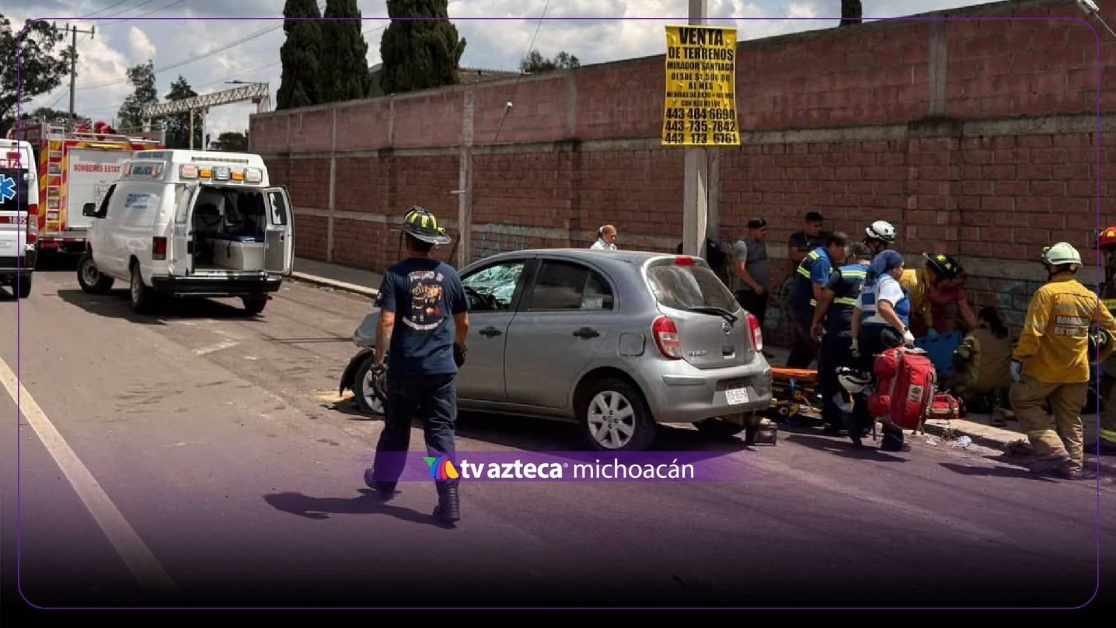 ¡Precaución! Accidente en la Morelia-Pátzcuaro deja dos personas heridas