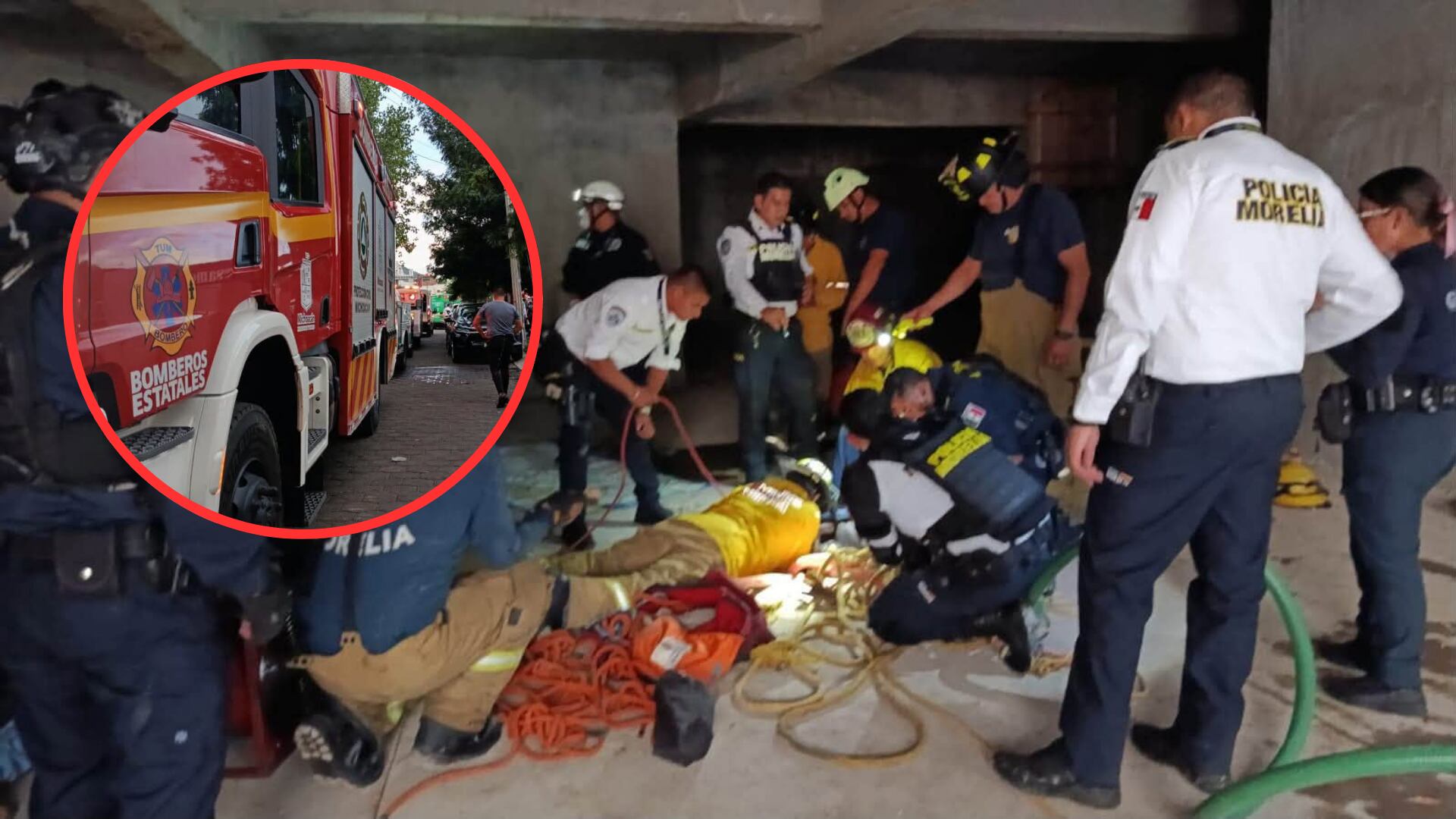 Identifican a los albañiles sin vida en aljibe; habrían muerto por asfixia.
