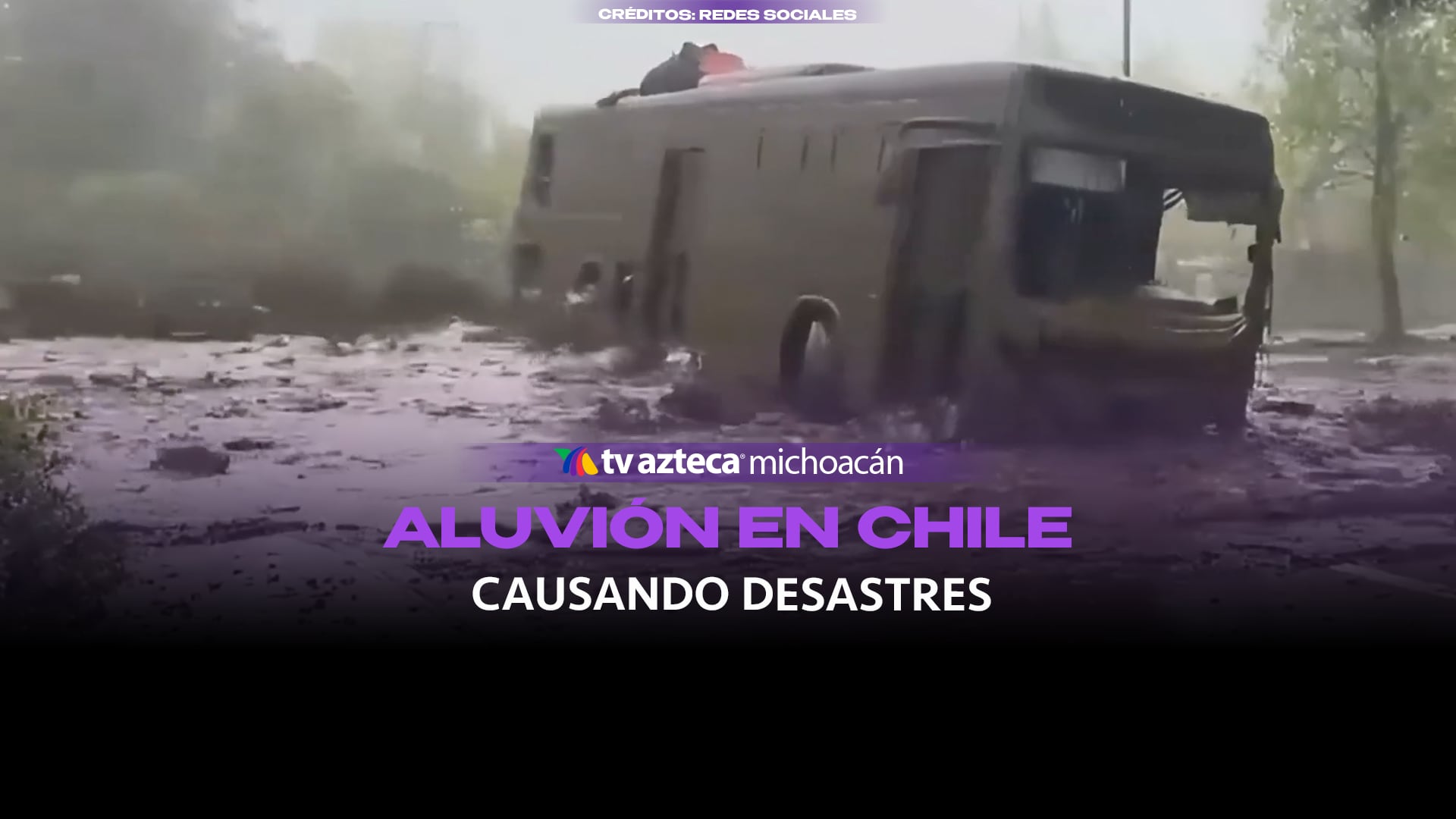 #VIDEO: Lluvias intensas provocan aluvión y arrastran autos.