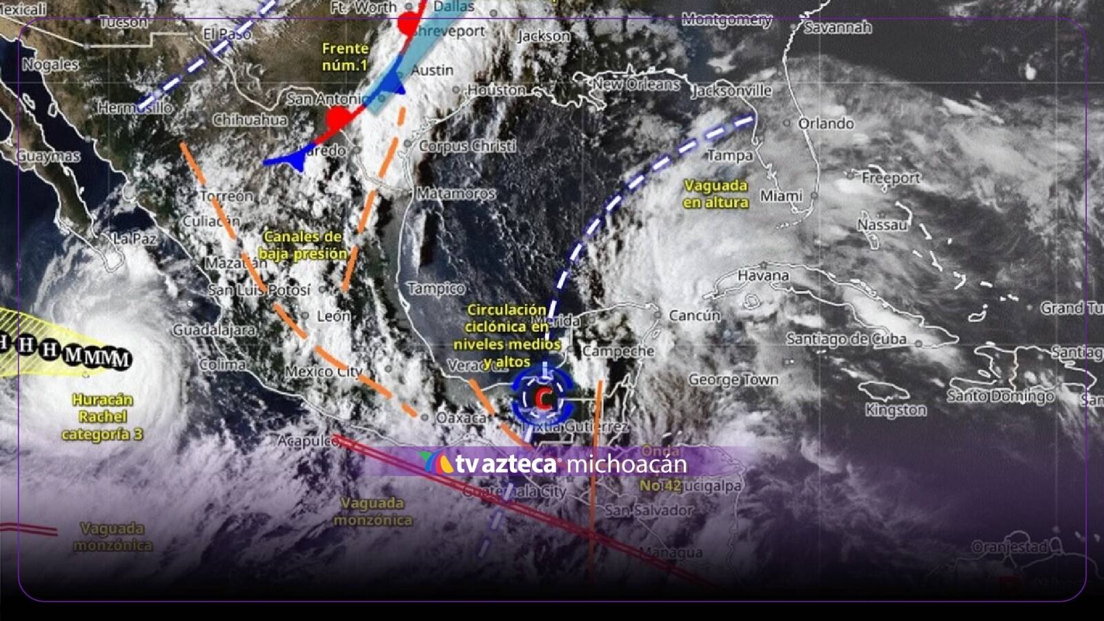 ¡Atención! Onda tropical 42 ya se encuentra en Michoacán; habrá lluvias y niebla
