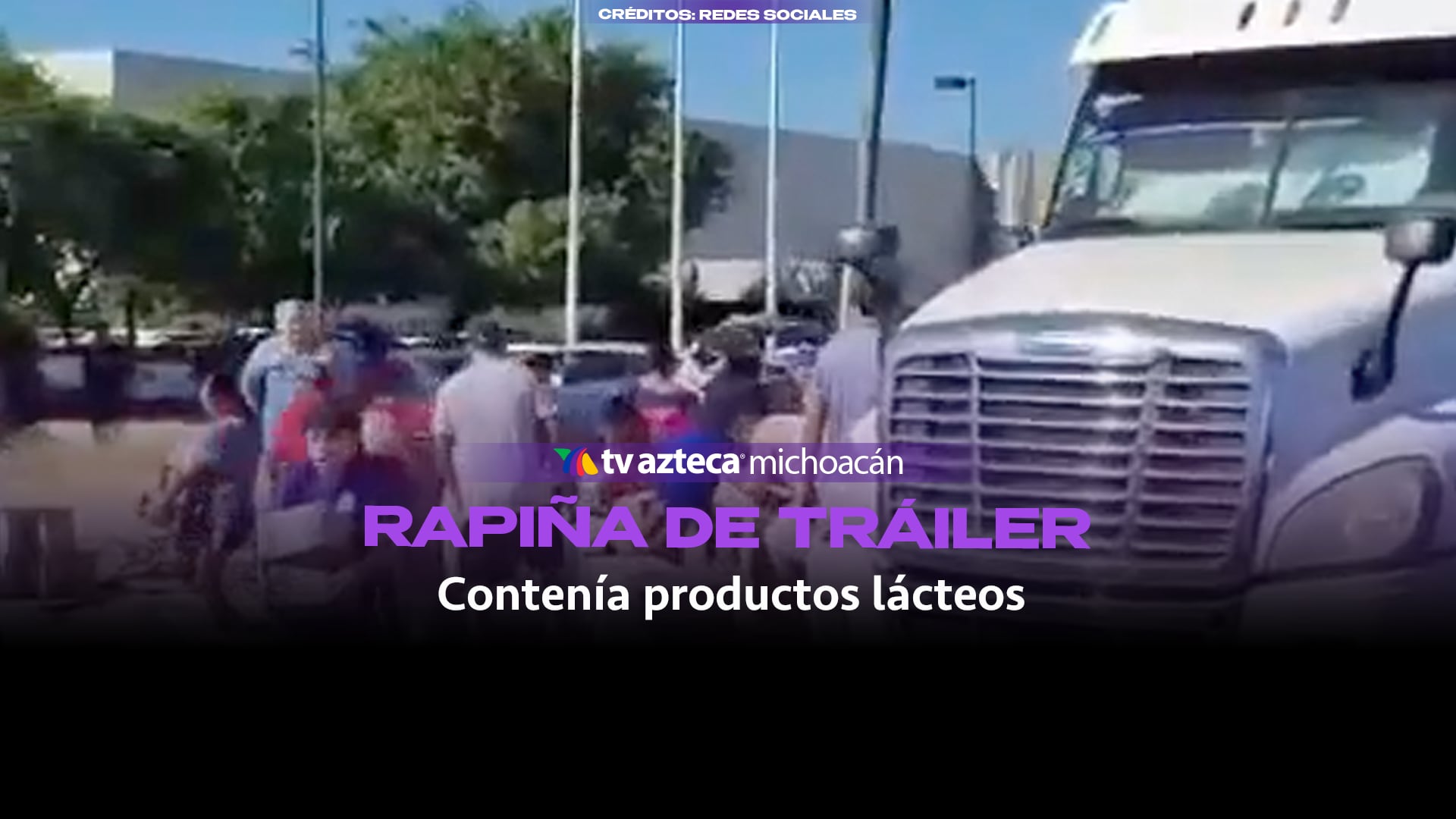 #VIDEO: Decenas de personas hacen rapiña de productos lácteos tras volcadura de tráiler.