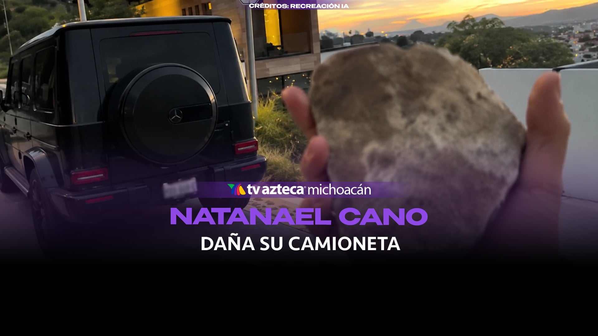 #VIDEO: Natanael Cano causa polémica por dañar su propio vehículo.