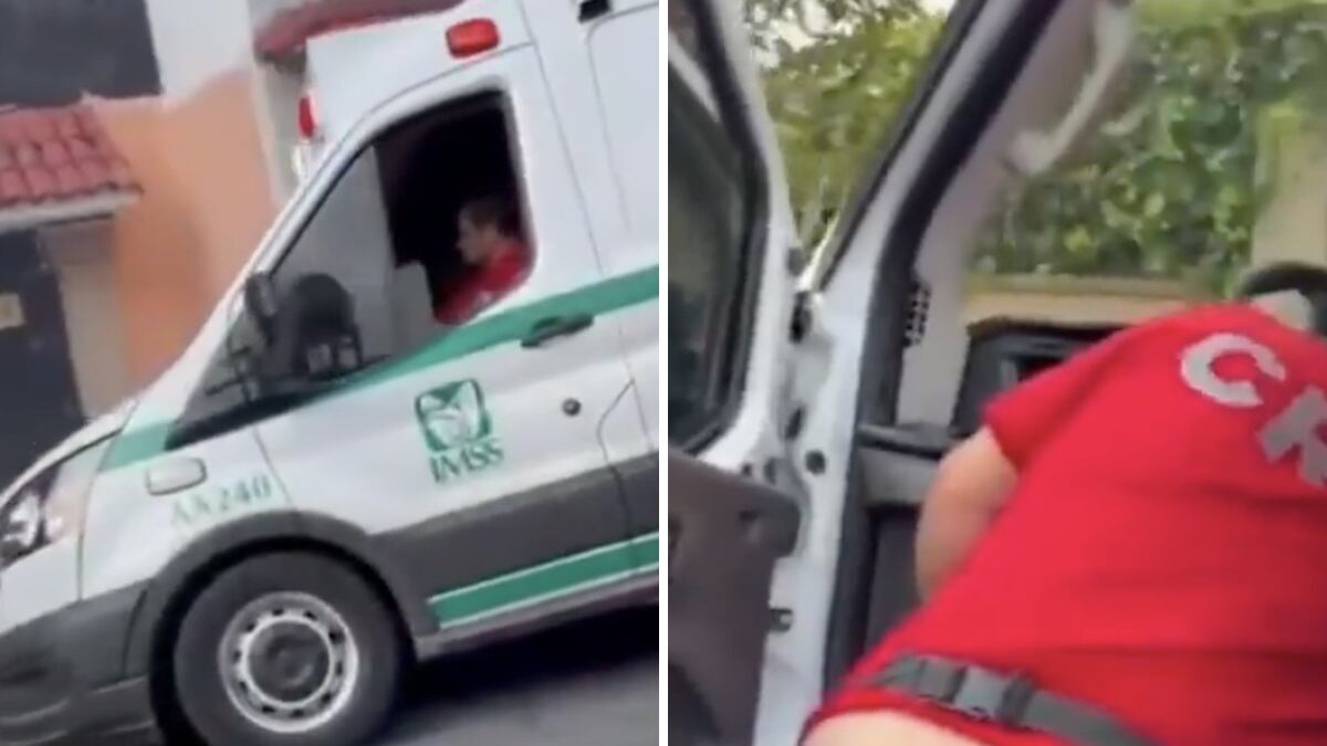 Ambulancia atropella a una persona y choca contra varios vehículos; conductor en presunto estado de ebriedad