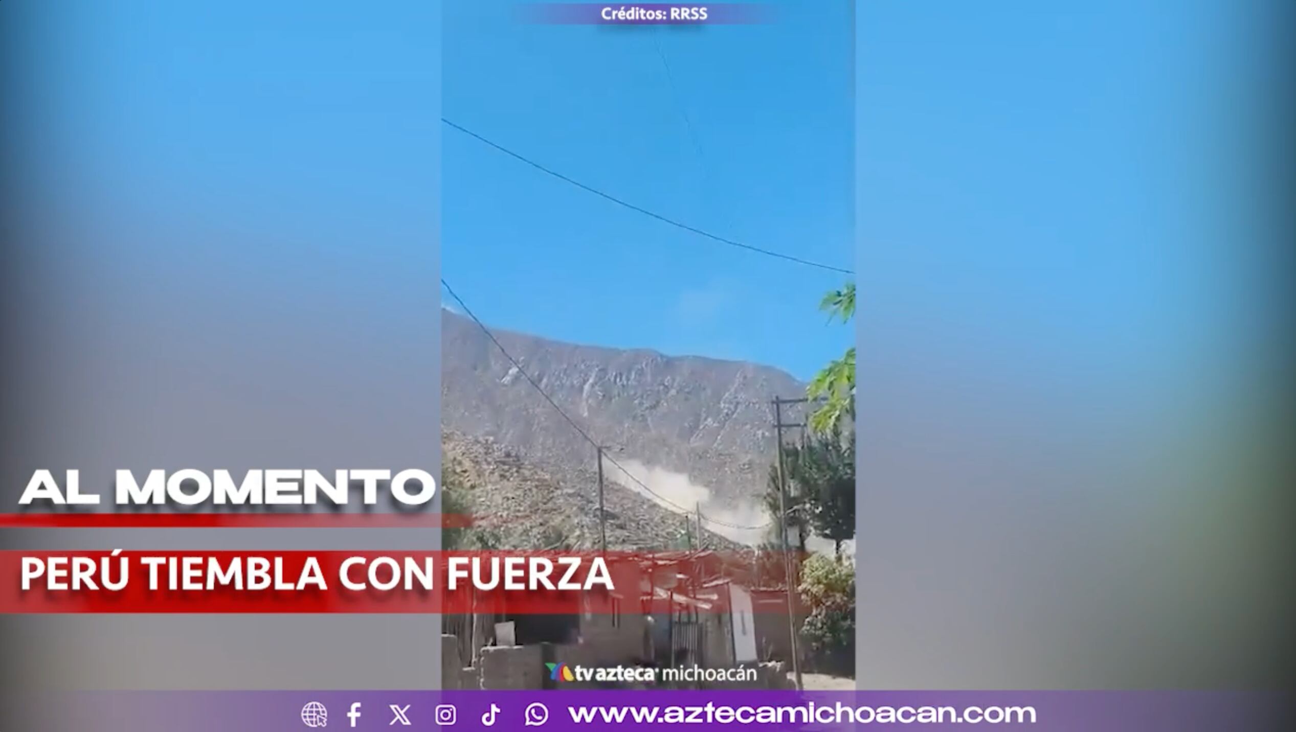 #VIDEO: El suelo volvió a sacudirse: terremoto de 7.2 provoca alarma en Perú