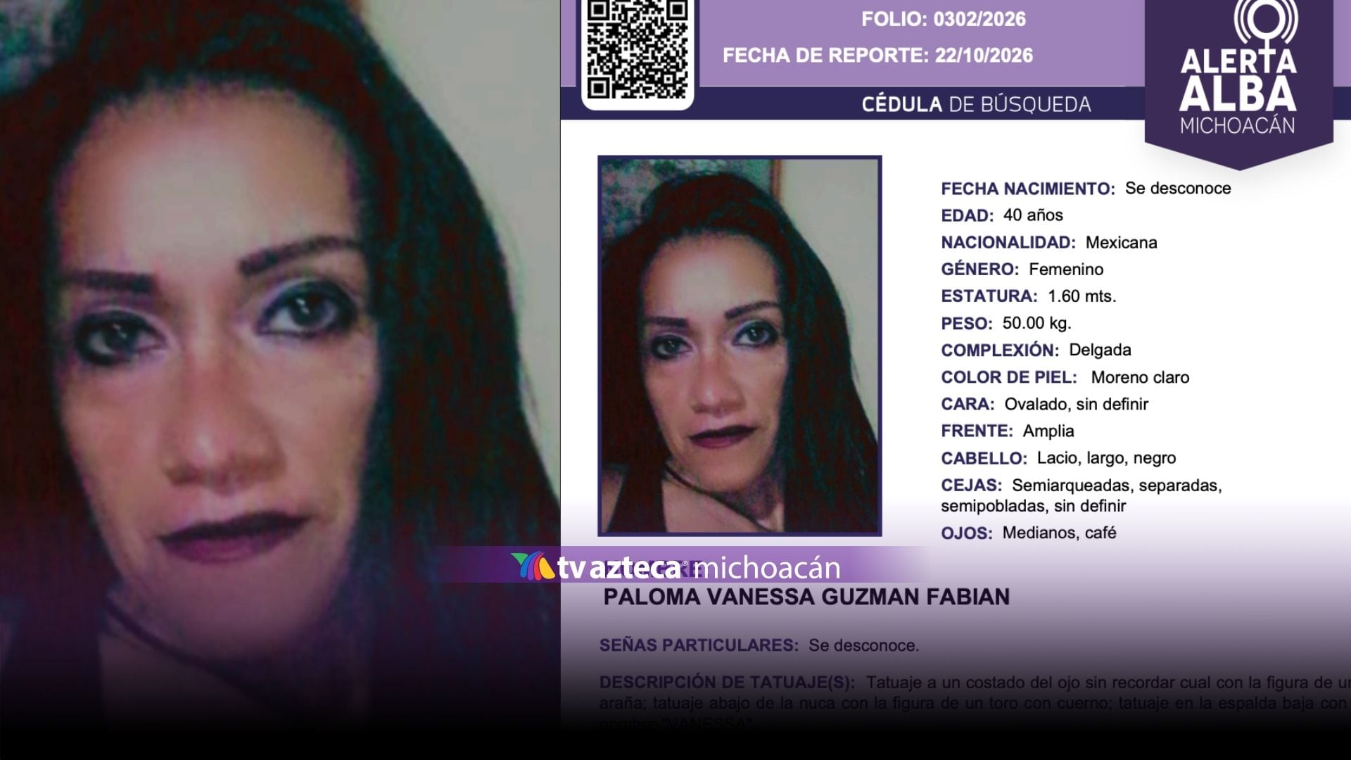 Buscan a mujer que desapareció en una colonia de Morelia desde agosto 2026