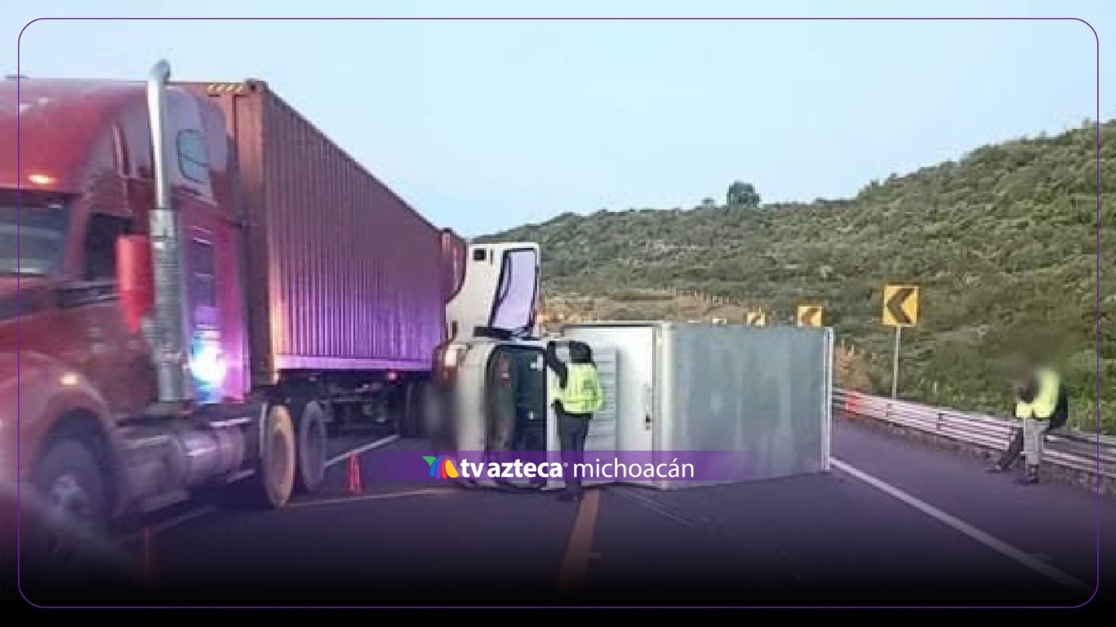 ¡Precaución! Accidente provoca cierre parcial en carretera de Michoacán