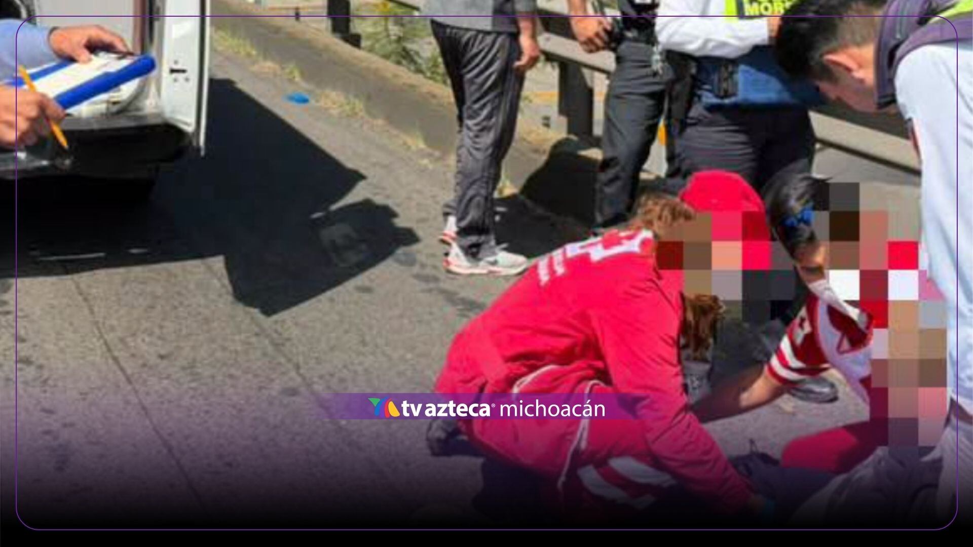 Accidente en puente del Libramiento de Morelia deja a un hombre lesionado