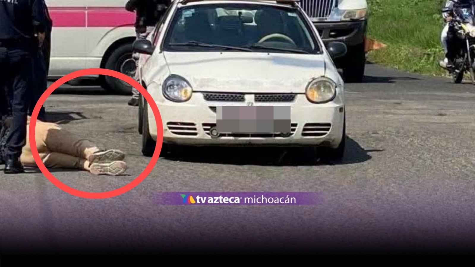 Mujer es arrollada en avenida Río Grande de Morelia; se desconoce su estado de salud