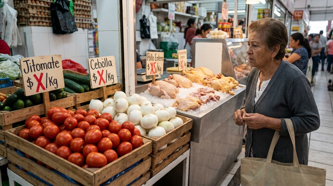 Sube el precio del jitomate, cebolla y pollo en México; ¿afecta a Michoacán?