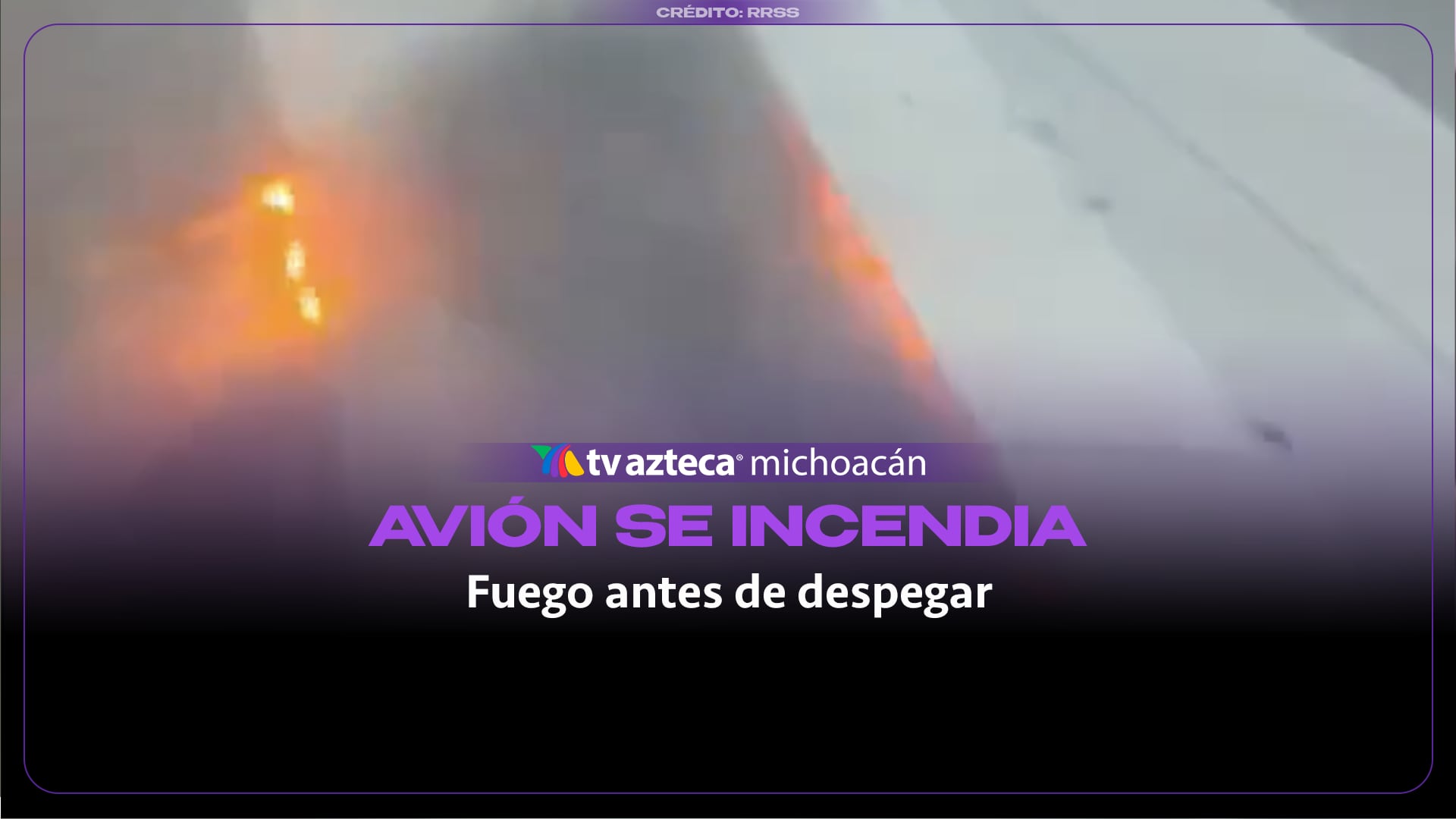 #VIDEO: El ala de un avión se incendia antes de despegar; evacúan a los pasajeros