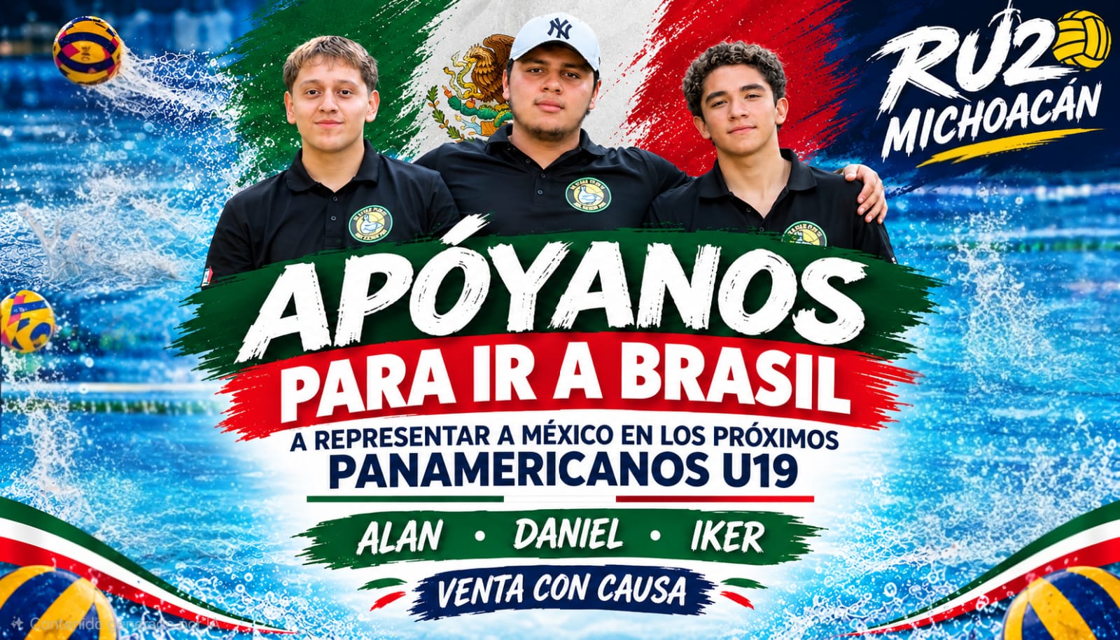 ¡Venden dulces para cumplir su sueño! Tres jóvenes michoacanos van al Panamericano de Polo Acuático